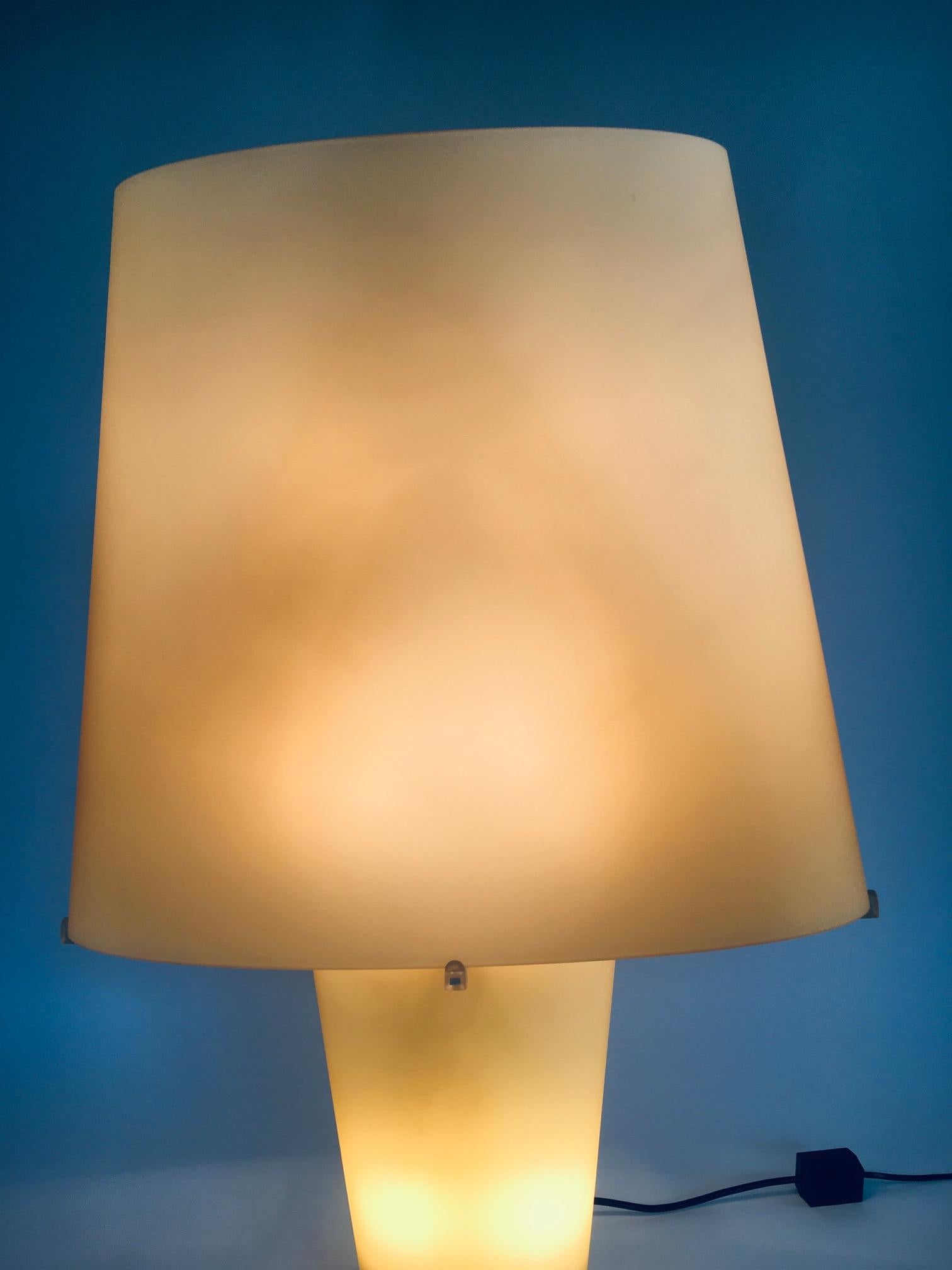 Italian Postmodern Design XL Glass Table Lamp by Daniela Puppa for Fontana Arte For Sale