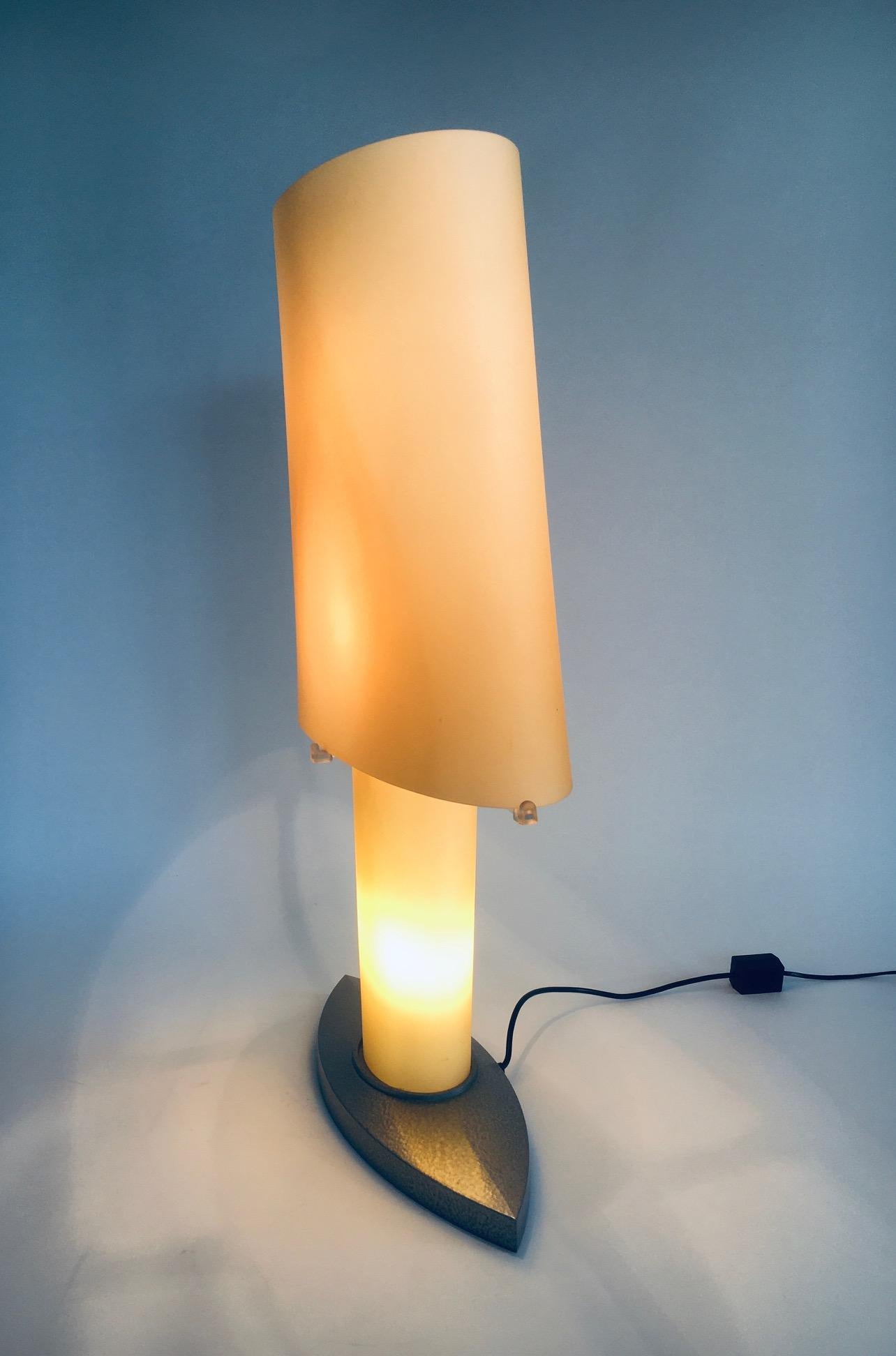 Late 20th Century Postmodern Design XL Glass Table Lamp by Daniela Puppa for Fontana Arte For Sale