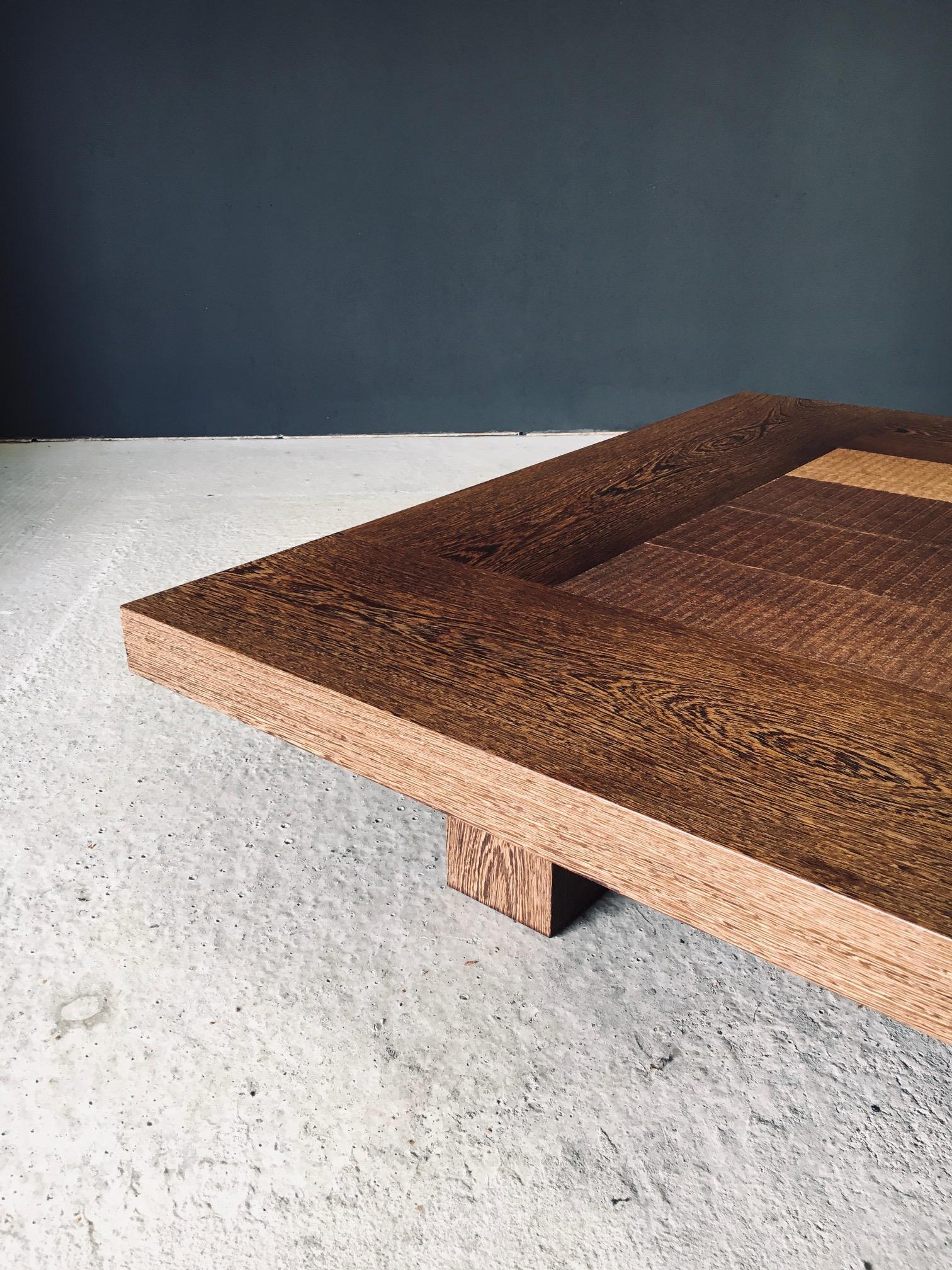 Table basse design postmoderne XL Wengé en vente 5