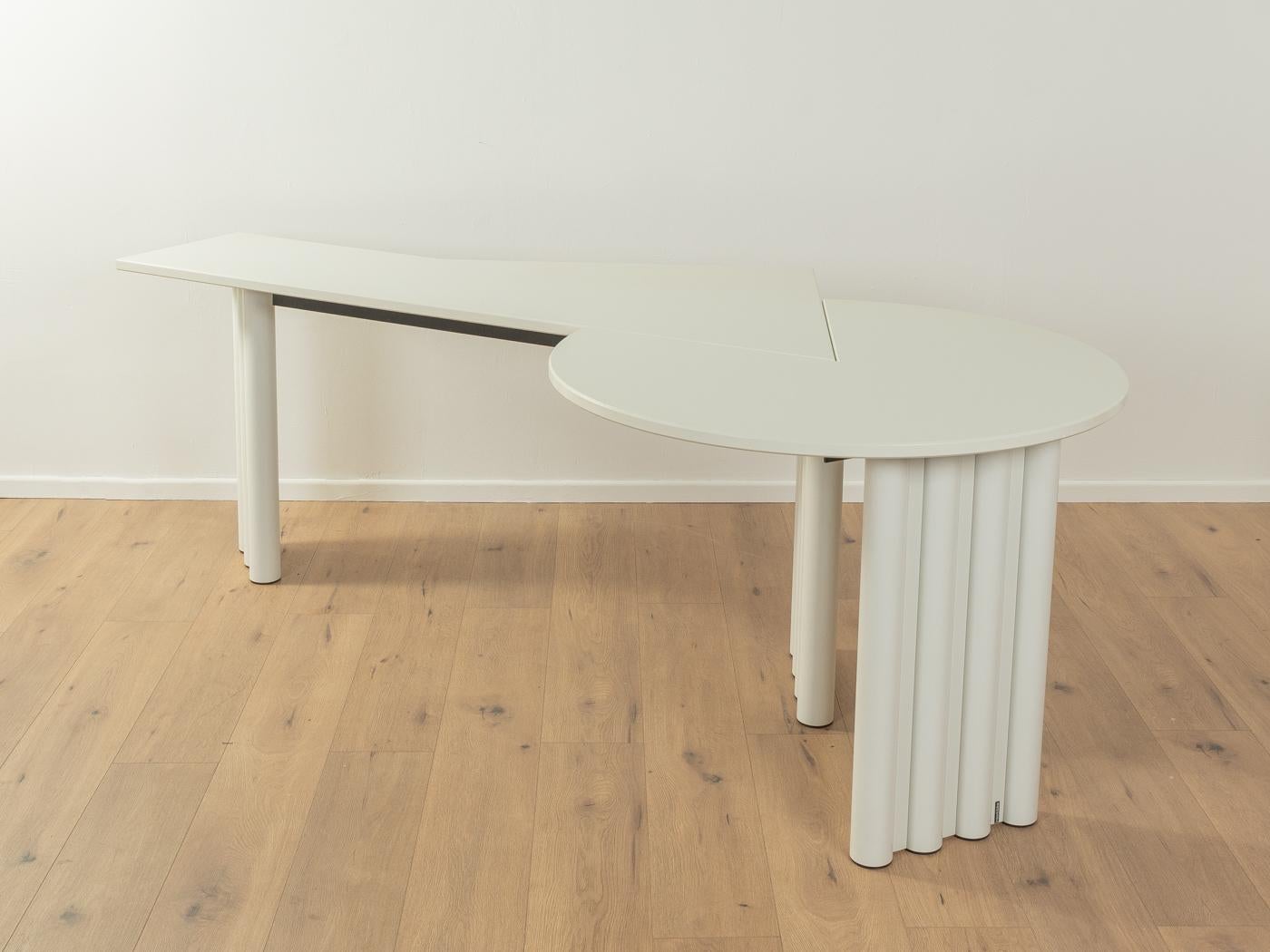 Steel Postmodern desk, interlübke For Sale
