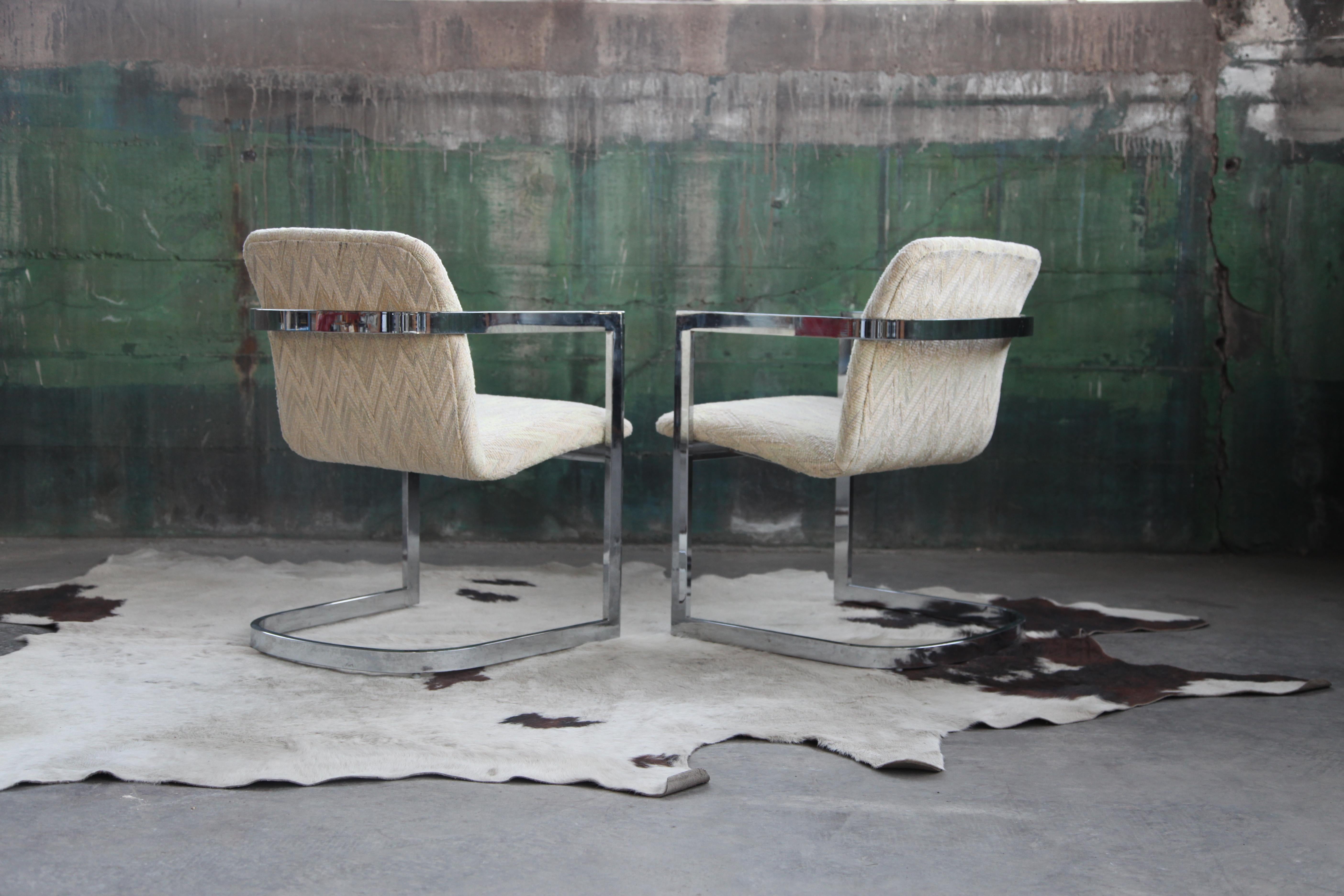20ième siècle Chaise en porte-à-faux chromée postmoderne DIA, 1970 en vente