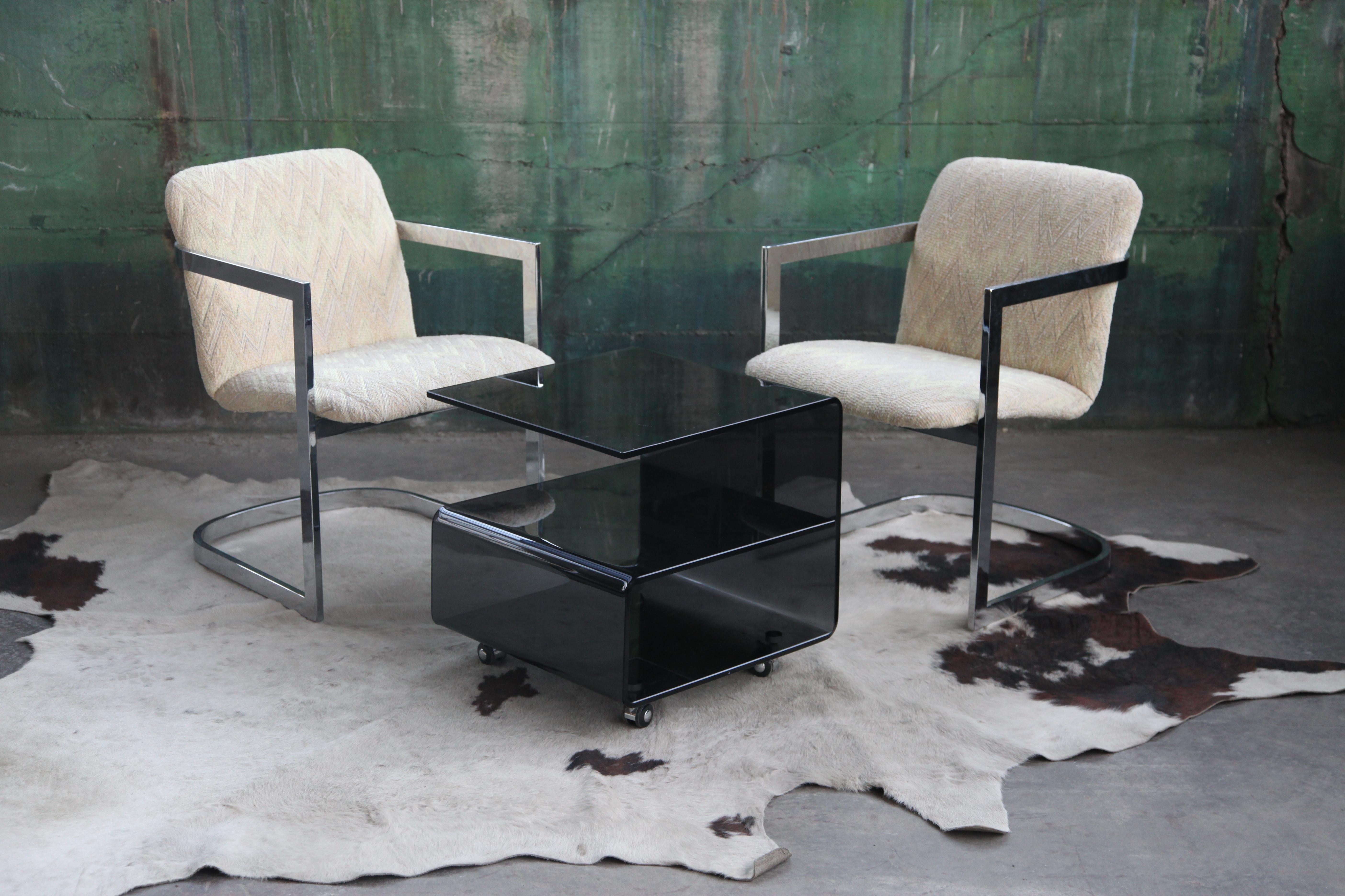 Postmodern Dia Chrome Cantilever Chair, 1970s For Sale 3