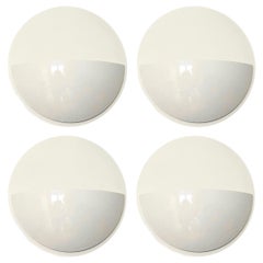 Postmodern dimmable Set of Four Metal Wall Sconces by Estiluz, Barcelona, 1980s