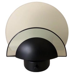 Lampada da tavolo postmoderna dimmerabile in nero di Estiluz, Barcellona, anni '80