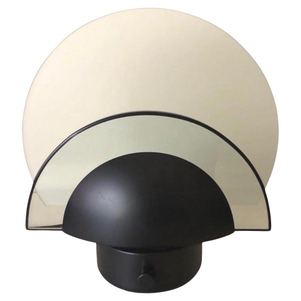 Postmoderne dimmbare spanische schwarze Tischlampe von Estiluz, Barcelona, 1980er Jahre