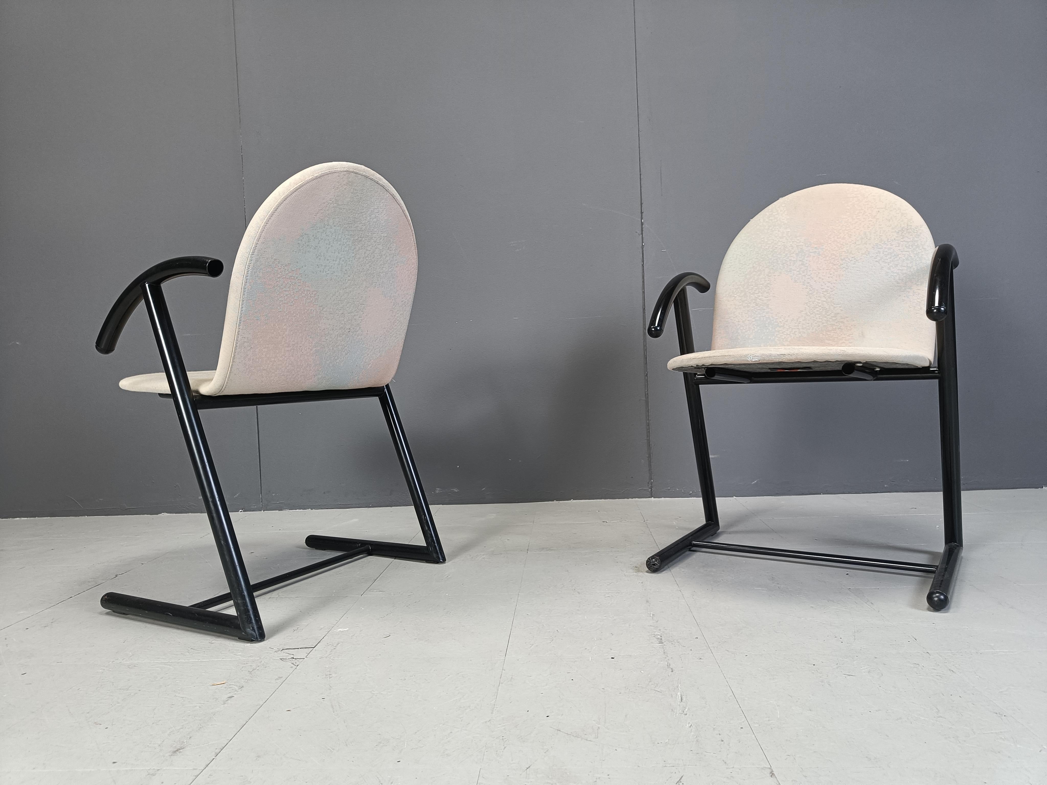Postmodern dining chairs, 1980s For Sale 3