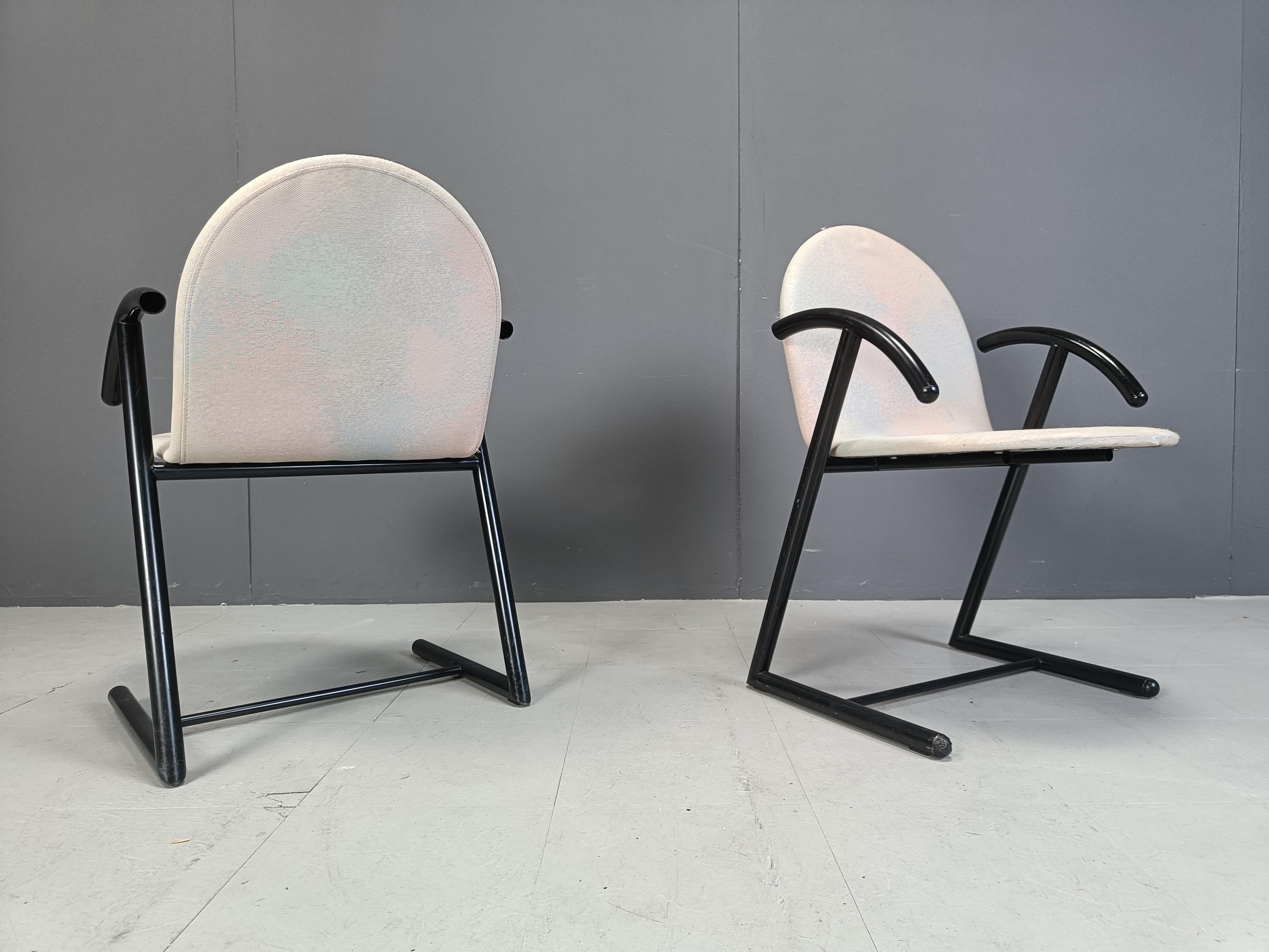 Postmodern dining chairs, 1980s For Sale 1