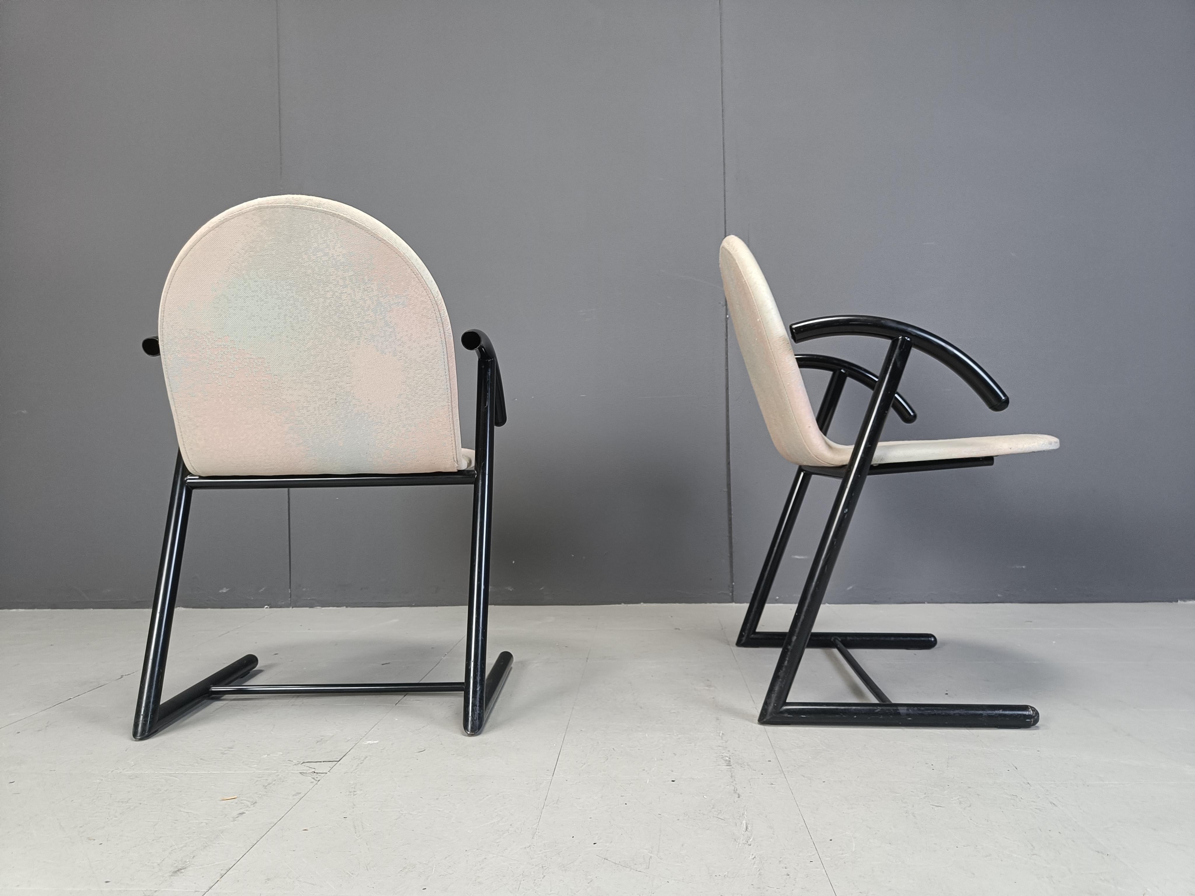 Postmodern dining chairs, 1980s For Sale 2