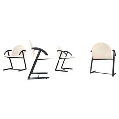 Postmodern dining chairs, 1980s
