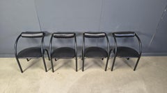 Postmodern dining chairs, 1980s, Set of 4