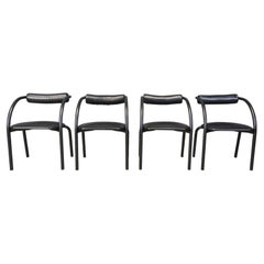 Postmodern dining chairs, 1980s, Set of 4