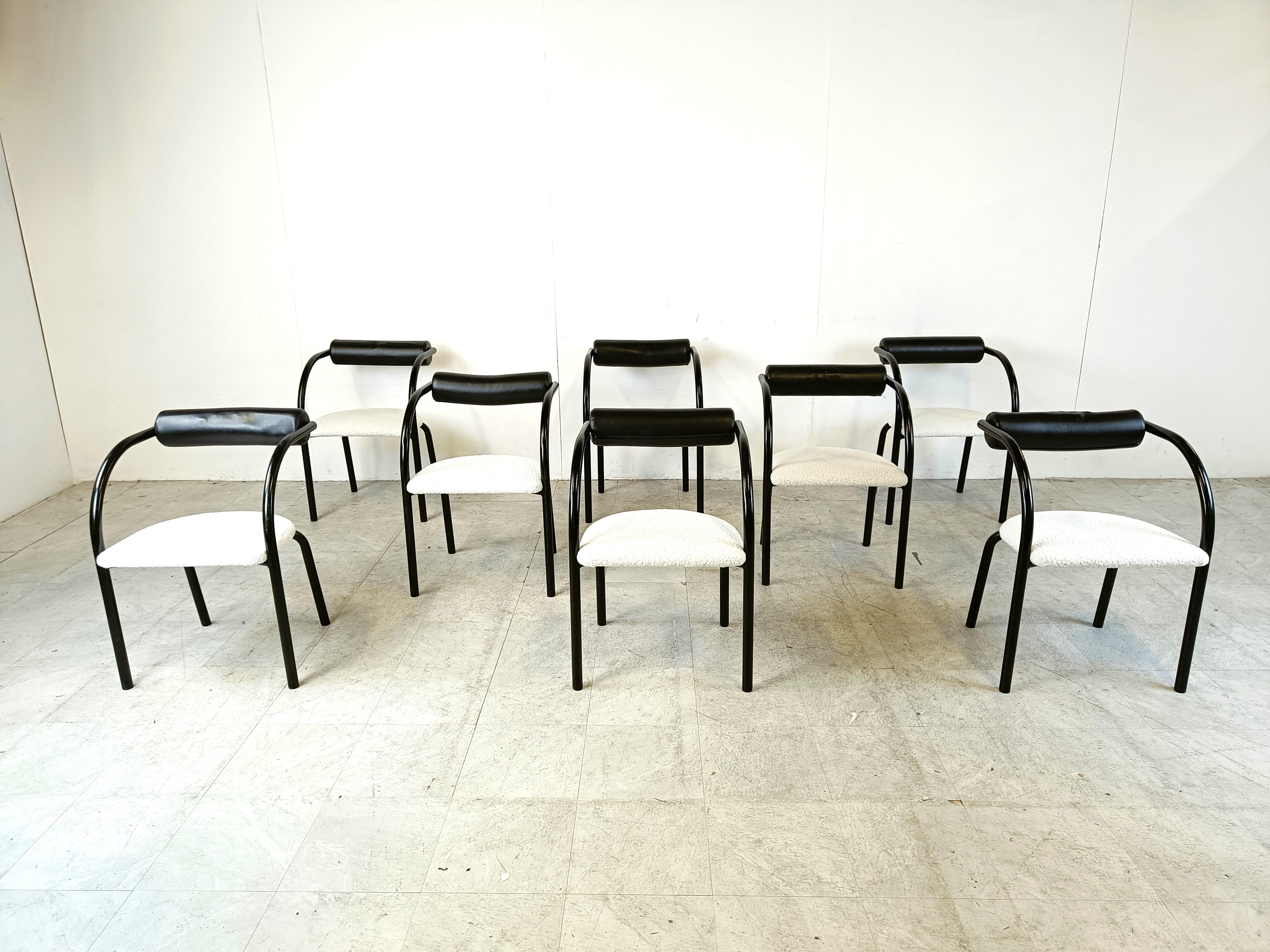 Post-Modern Postmodern dining chairs, 1980s, Set of 8
