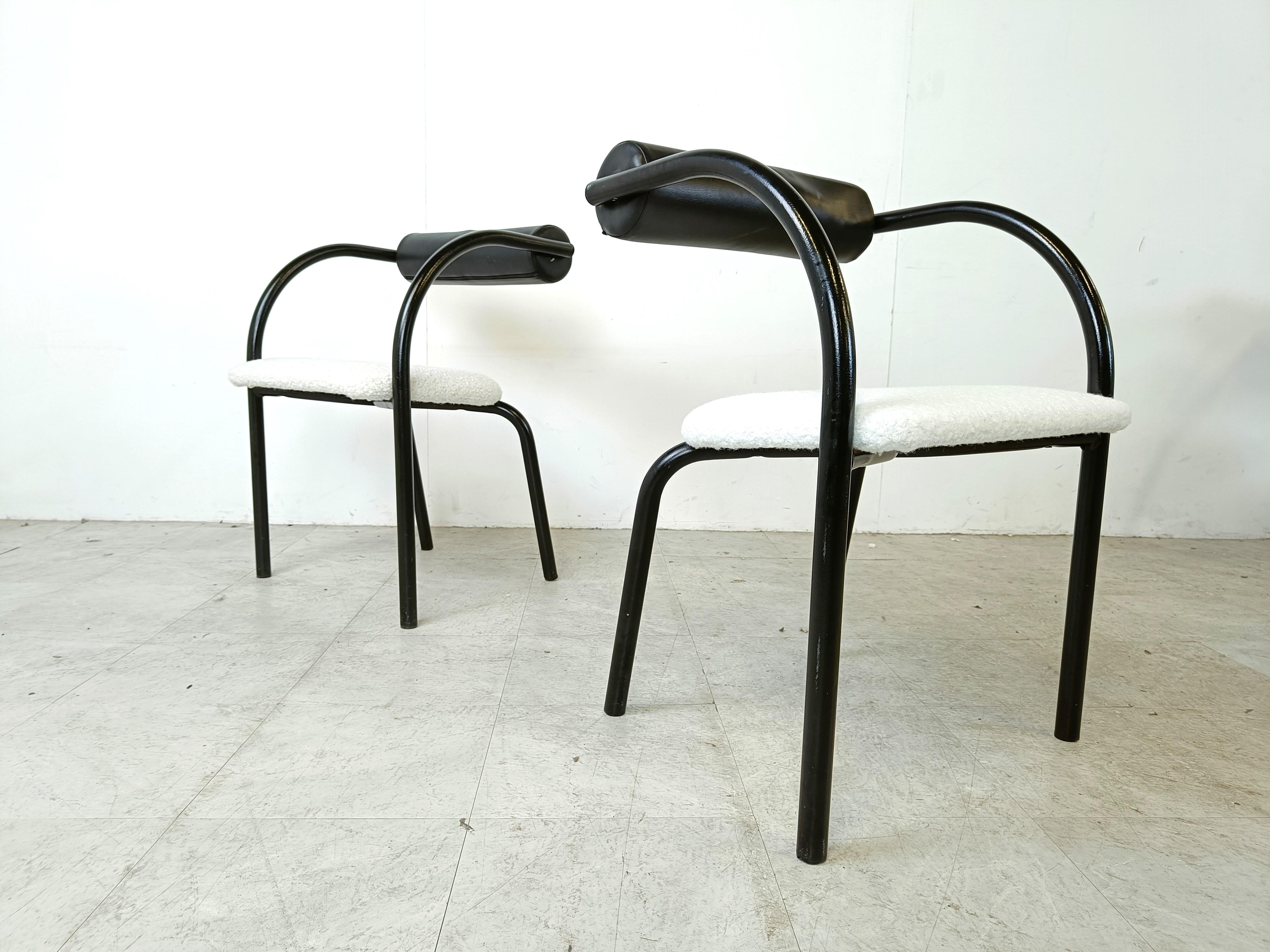 Late 20th Century Postmodern dining chairs, 1980s, Set of 8