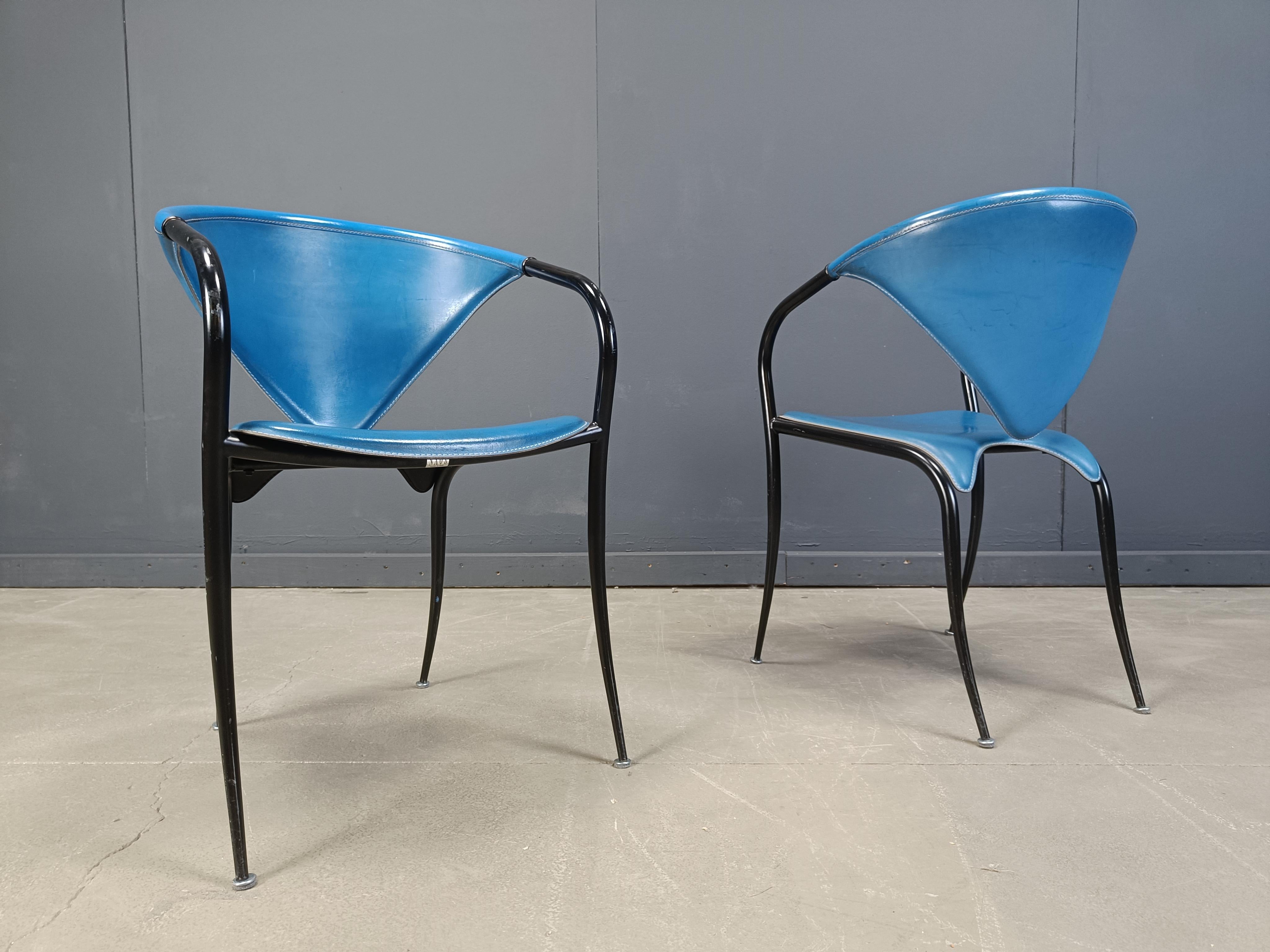Sillas de comedor postmodernas de Naos italy, juego de 10 - Años 80 Posmoderno en venta