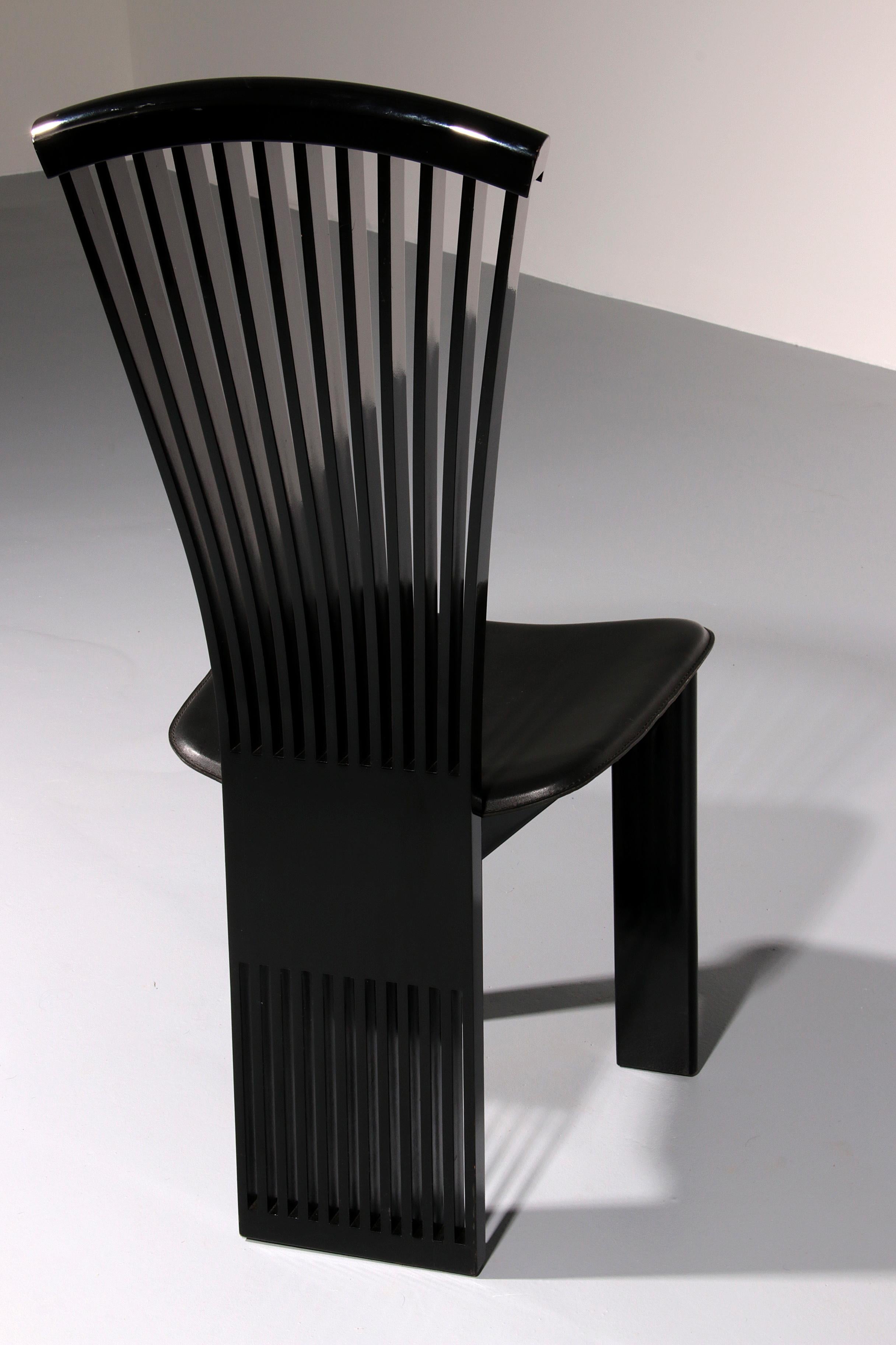 Postmodern Dining Chairs by Pietro Costantini, Italy 1980s For Sale 8