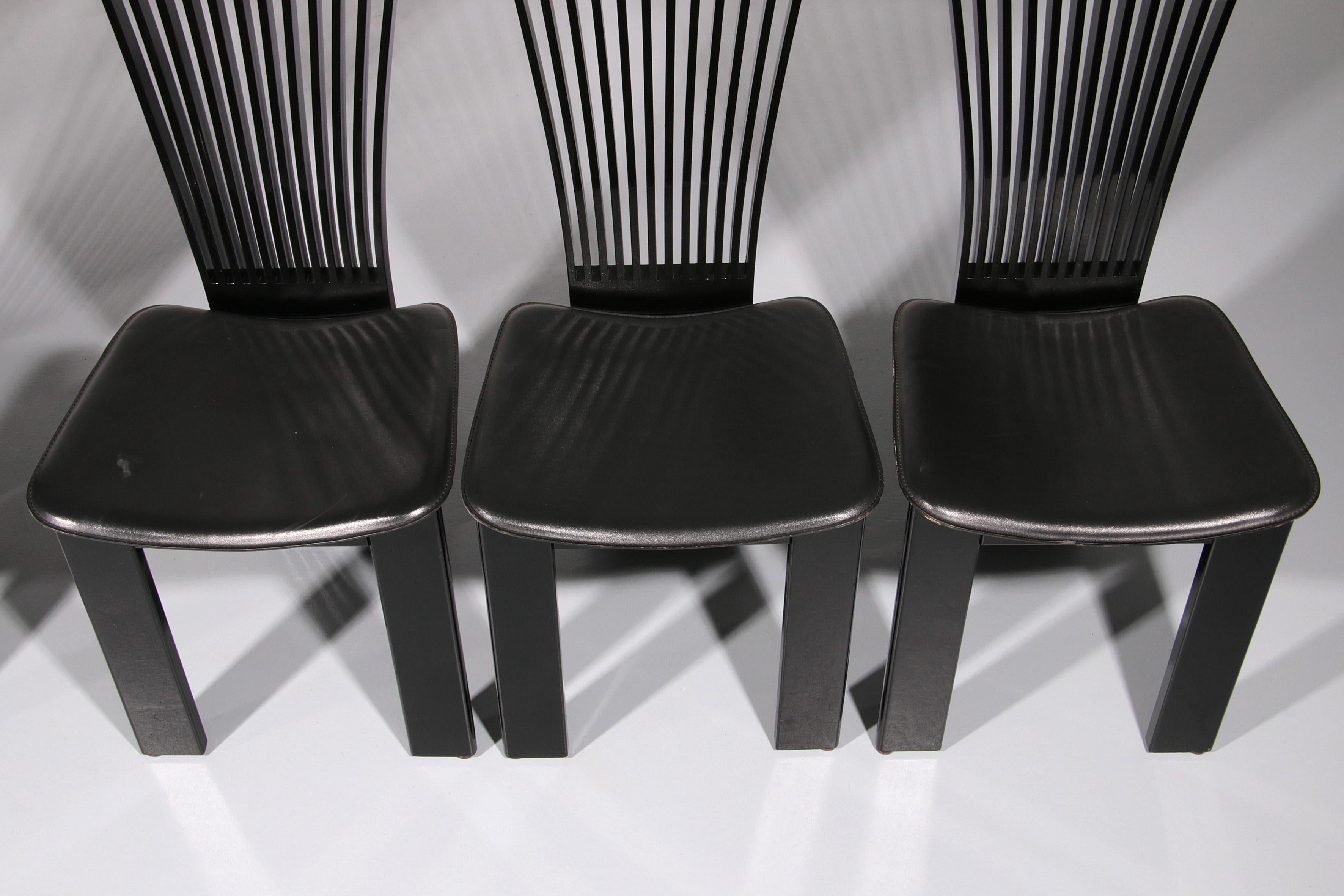 Postmodern Dining Chairs by Pietro Costantini, Italy 1980s For Sale 1