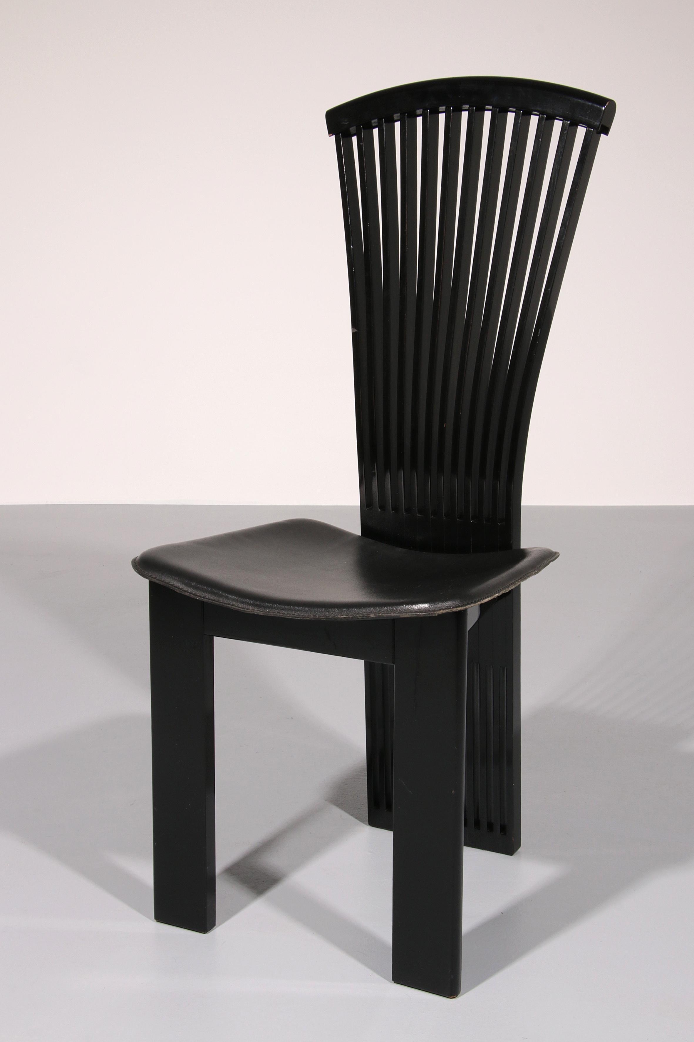 Postmodern Dining Chairs by Pietro Costantini, Italy 1980s For Sale 2