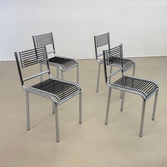 Chaises de salle à manger postmodernes de René Herbst – 1980, Italie