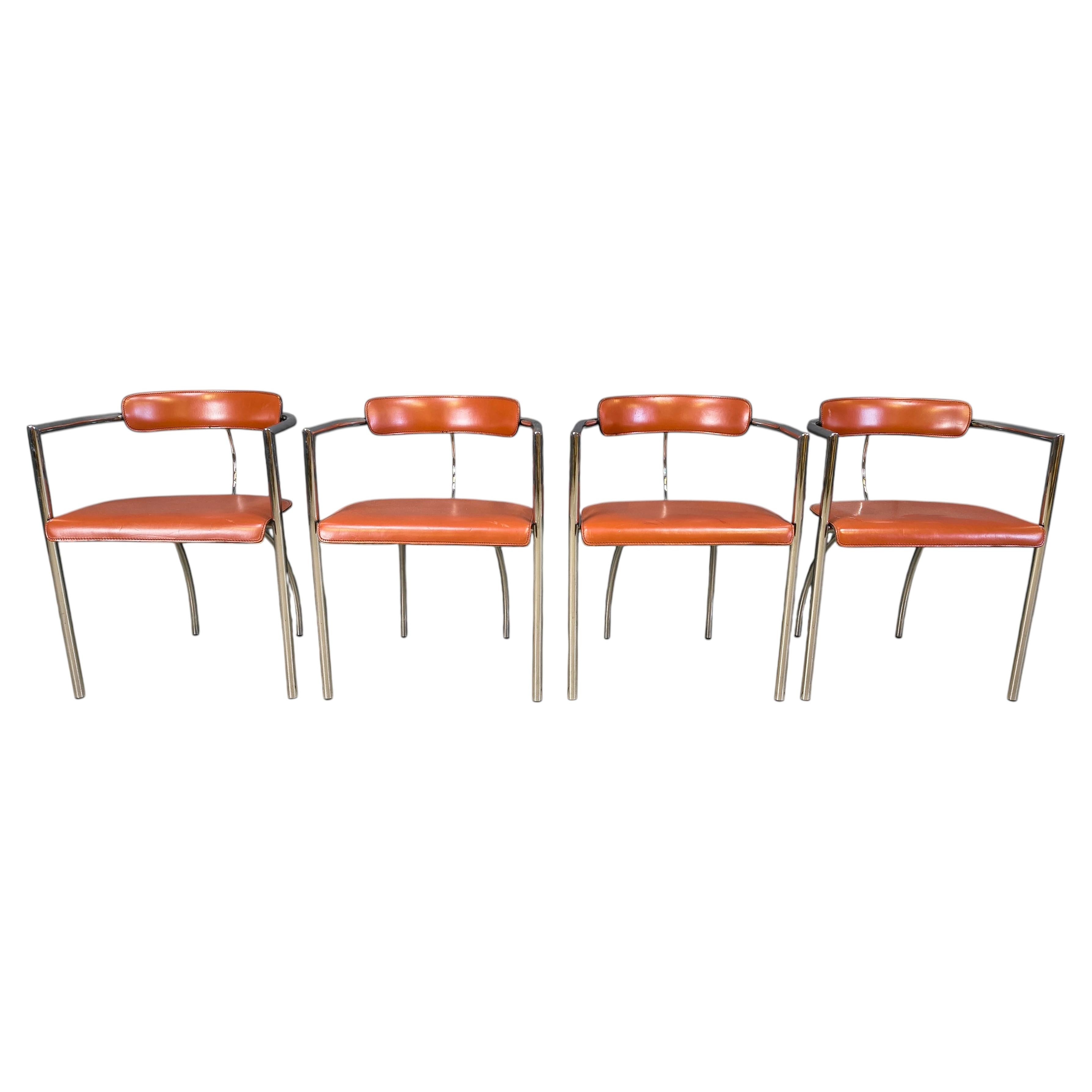 Postmodern dining chairs by Segis Italy, 1980s