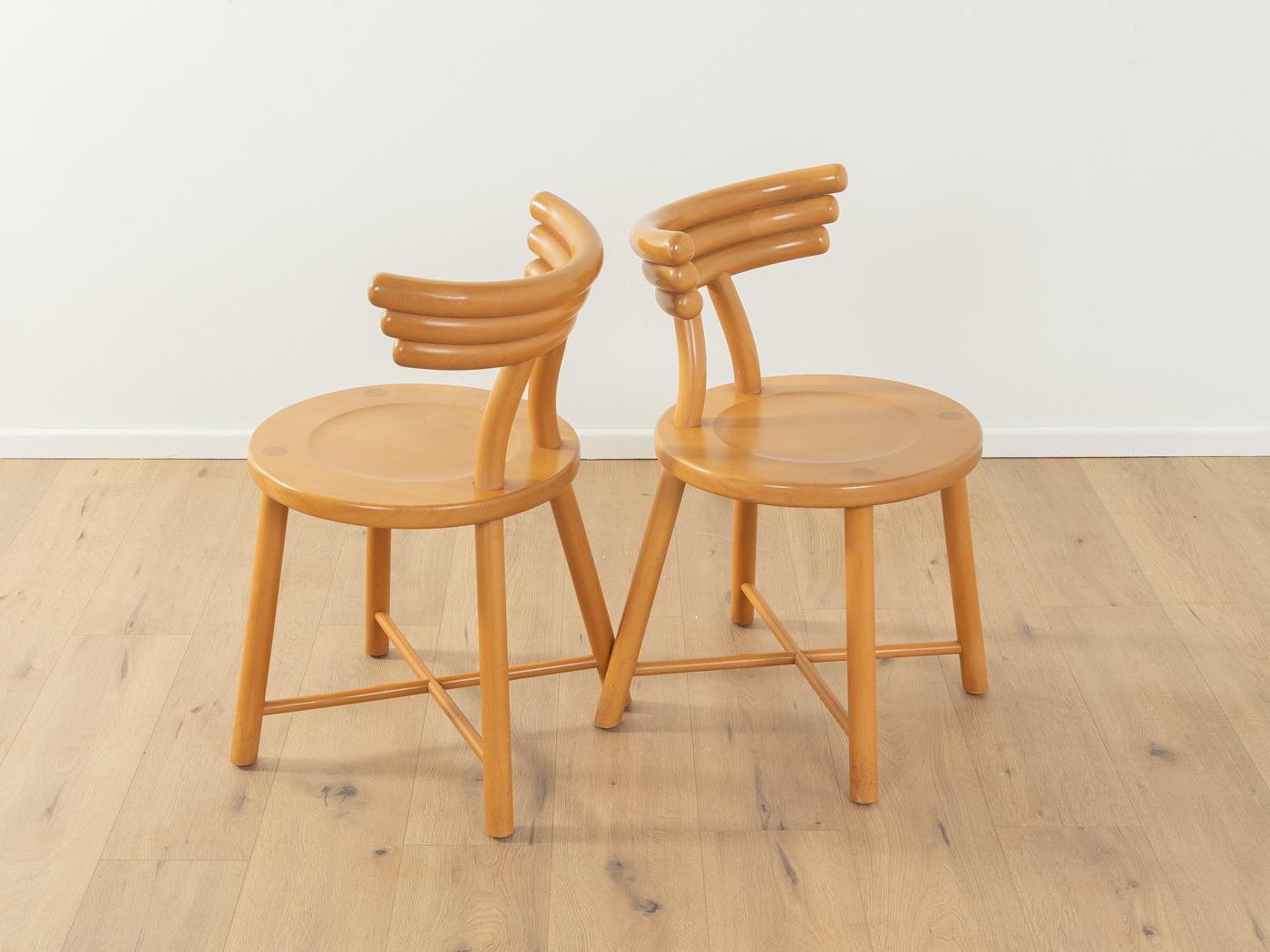 Post-Modern Postmodern Dining chairs, Eka Wohnmöbel For Sale