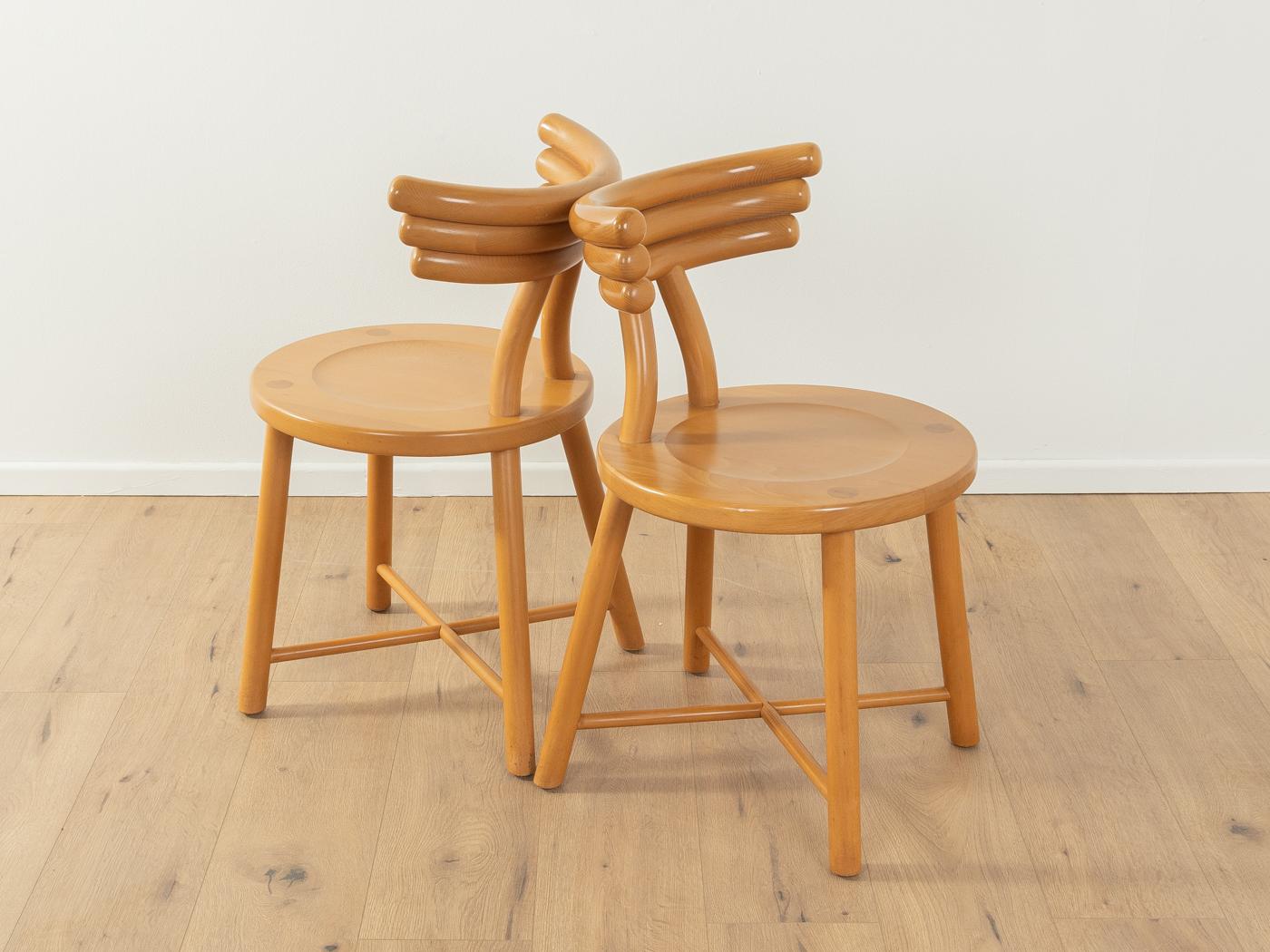 Post-Modern Postmodern Dining chairs, Eka Wohnmöbel For Sale