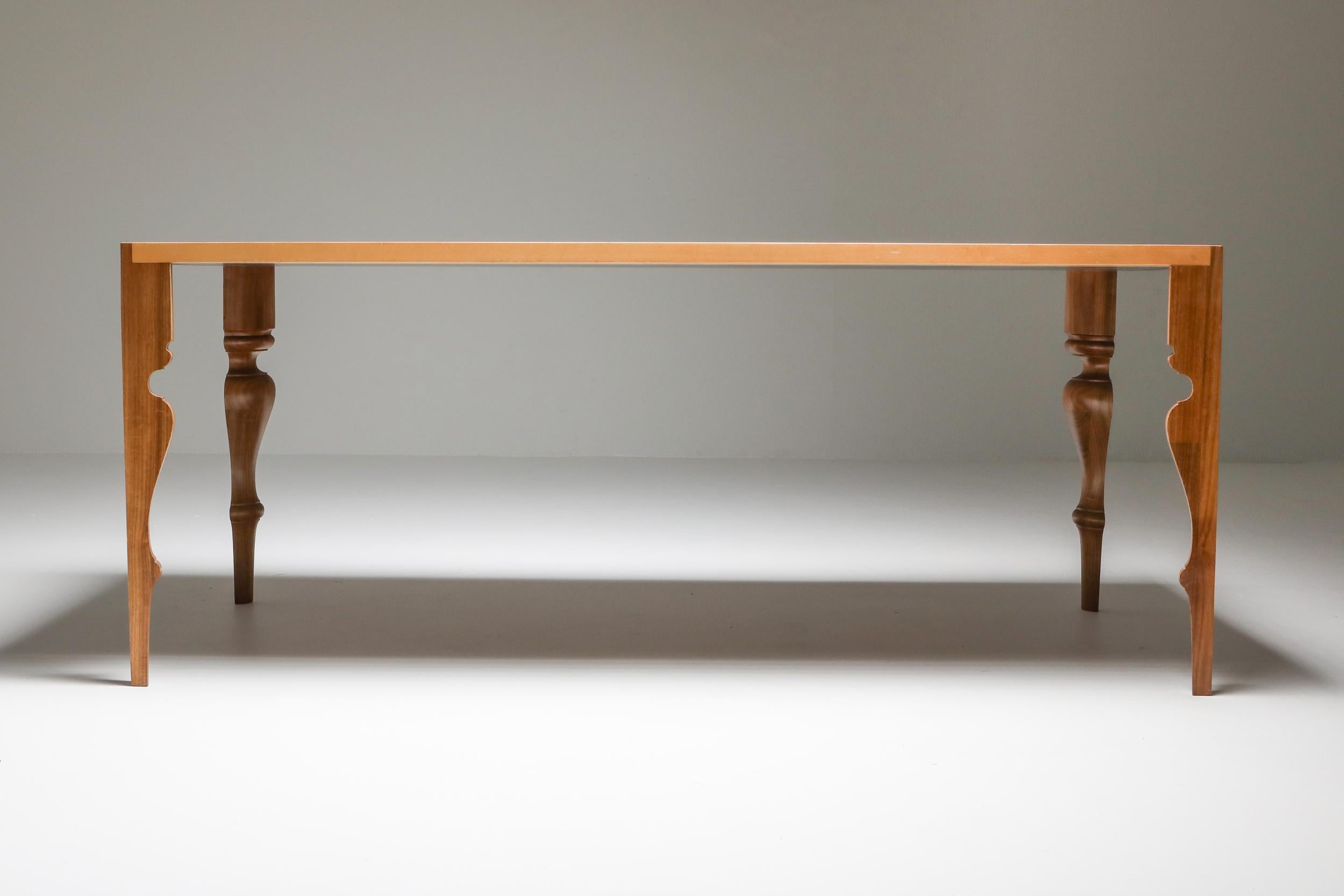 Postmoderne Table de salle à manger postmoderne de Dirk Meylaerts en vente