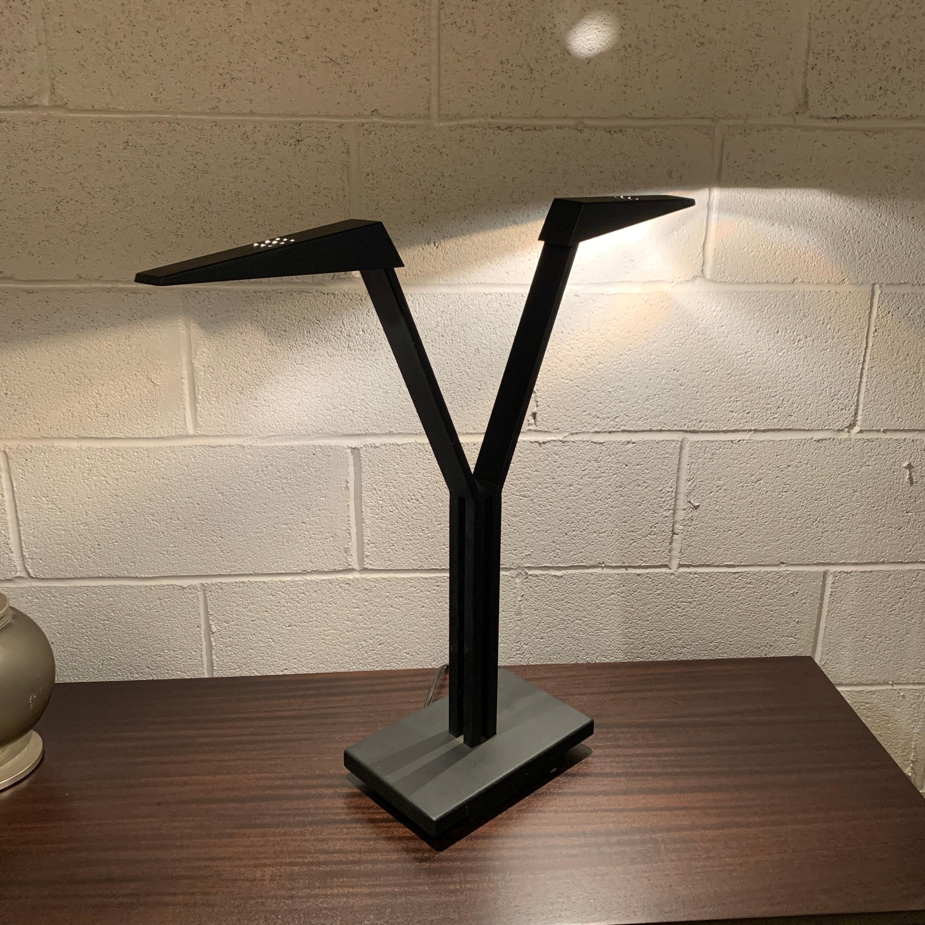 Late 20th Century Postmodern Double Headed Desk Lamp by Roverto Maracatti for Zeus, Milano