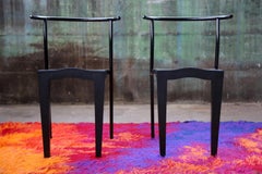 Postmodern Black Dr. Glob Accent Chair by Philippe Starck Kartell 80s (3 Avail)