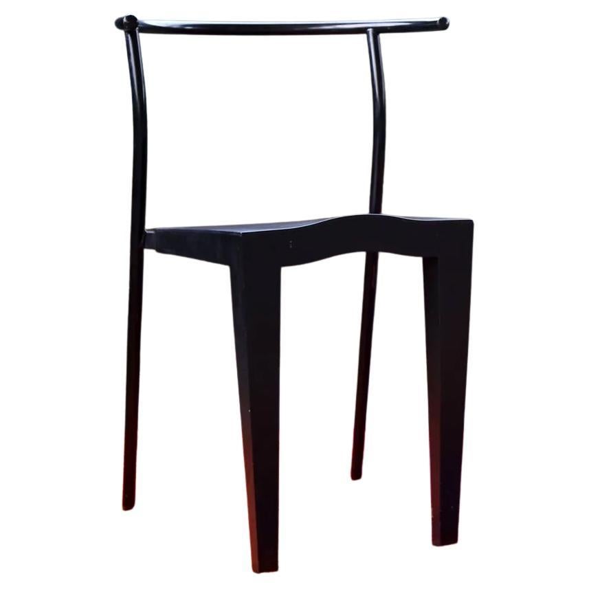 Postmoderner schwarzer Dr. Glob-Akzentstuhl, entworfen von Philippe Starck Kartell, 1980er Jahre