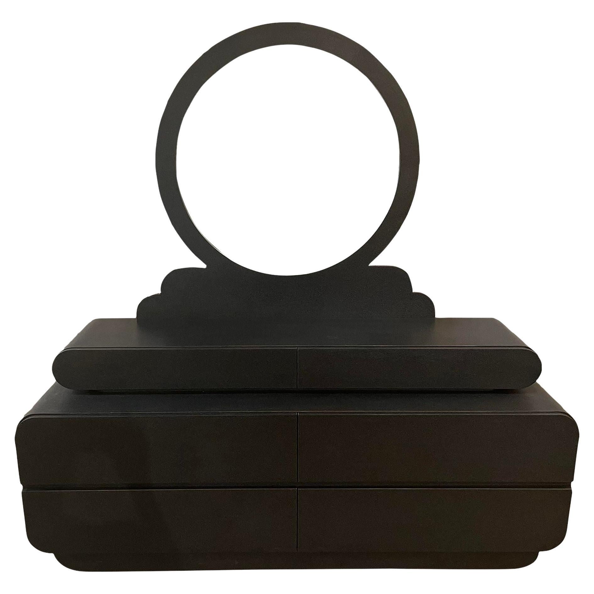 Postmodern Dresser With Mirror