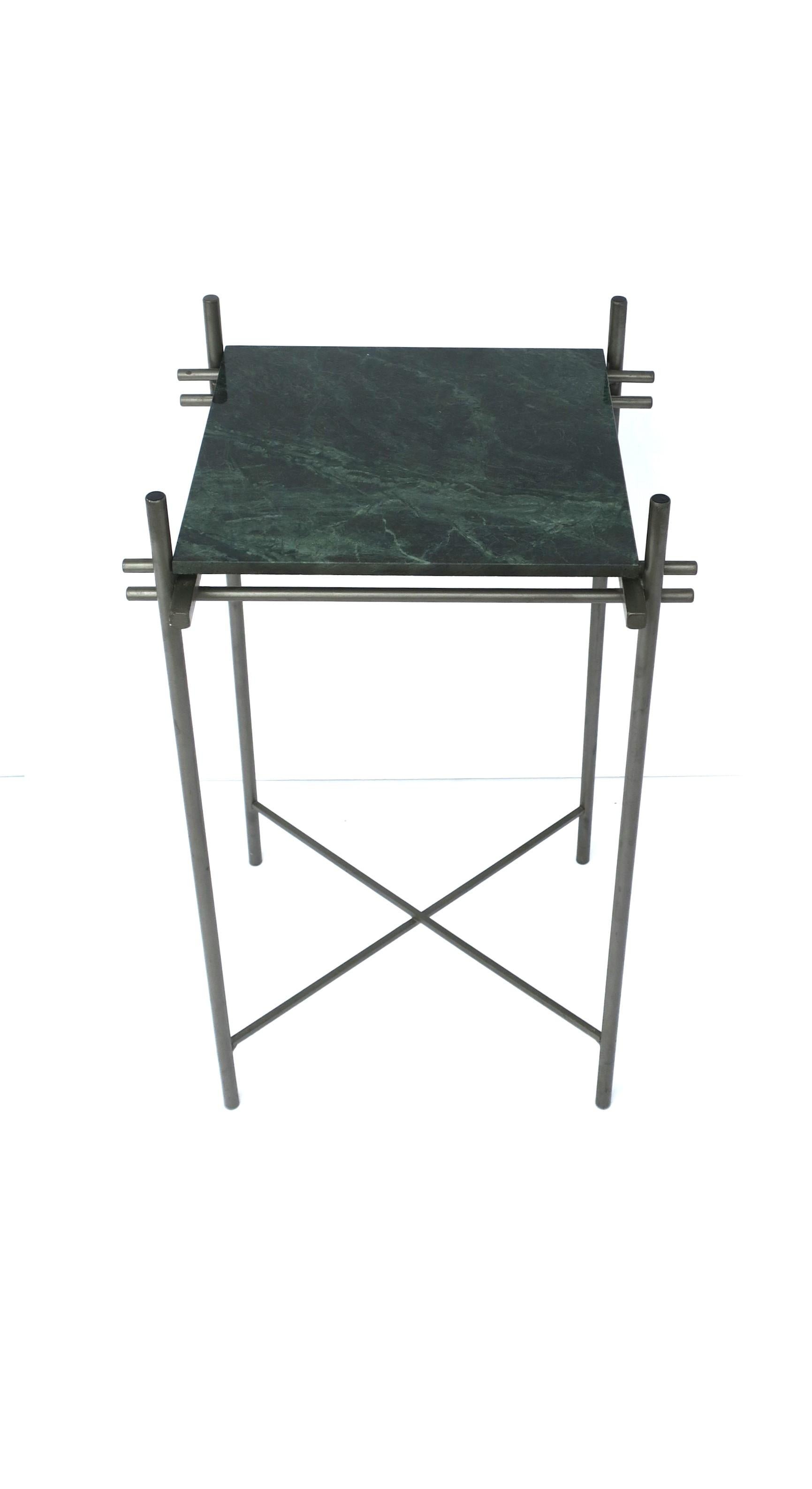 green marble drink table