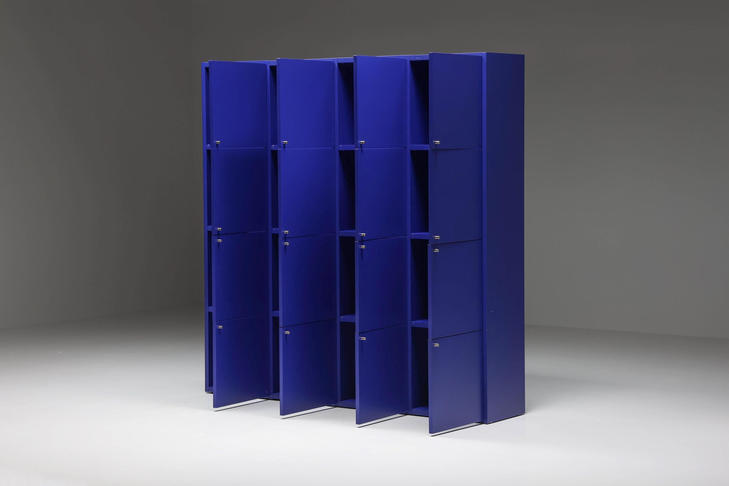 Mid-20th Century Postmodern Edra Storage Unit Paesaggi Italiani, Sideboard, Bookcase, 1960's 
