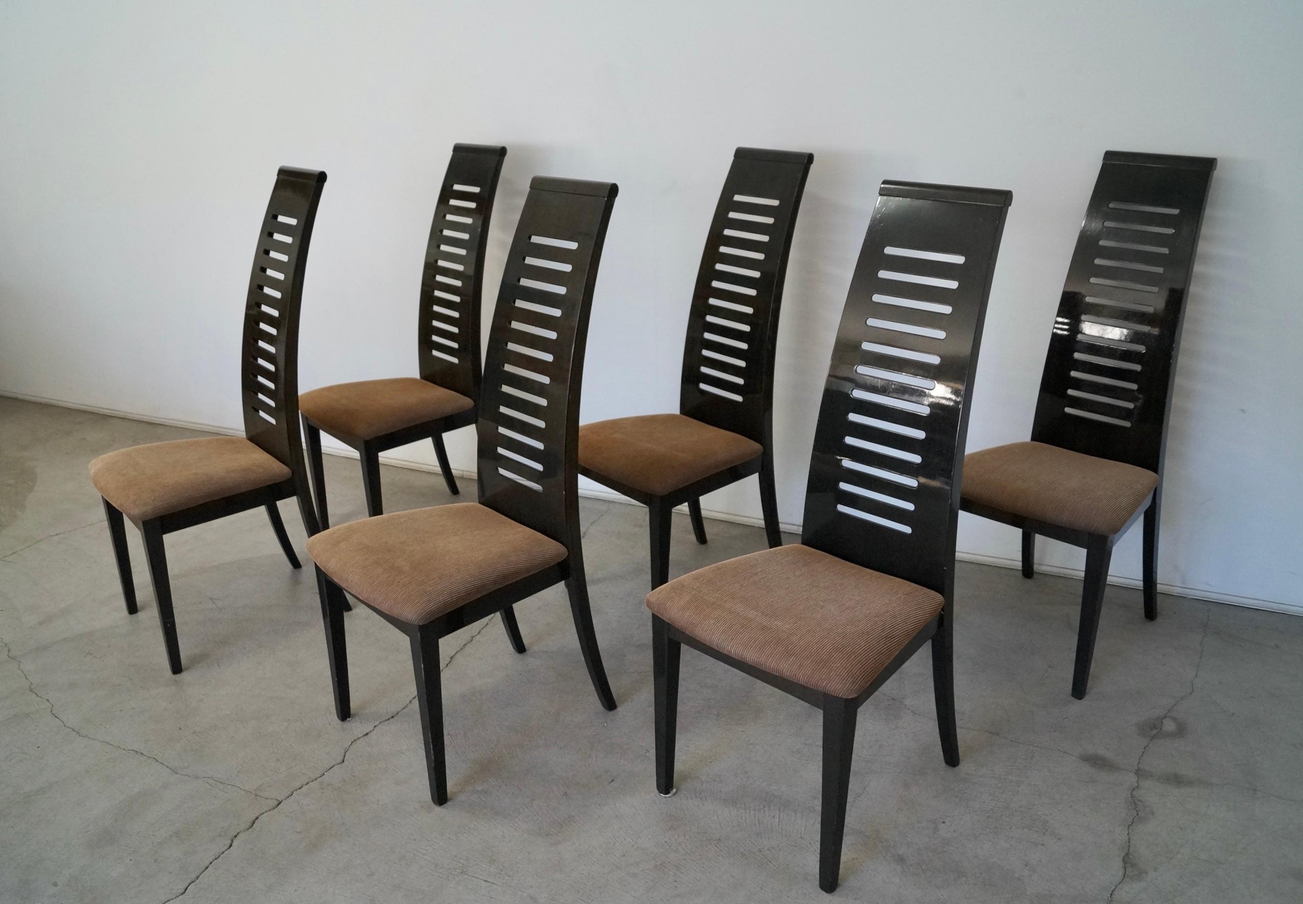 Postmodern Ello Furniture Pietro Costantini Dining Chairs - Set of 6 For Sale 2