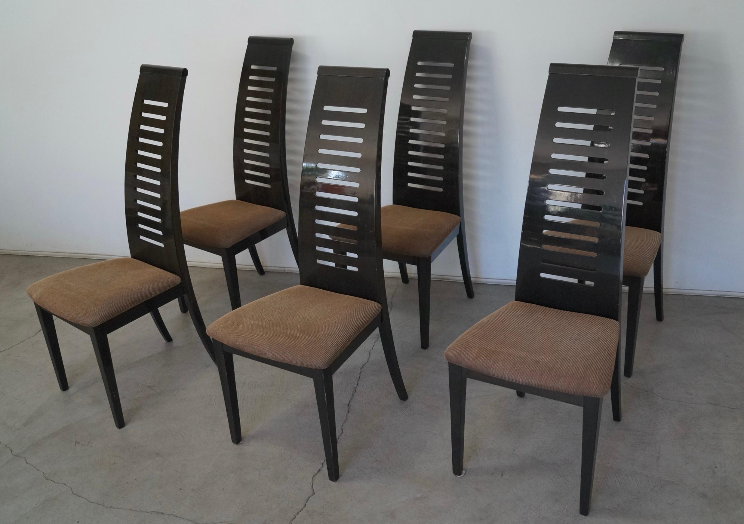 Chaises de salle à manger postmodernes Ello Furniture de Pietro Costantini - Lot de 6 en vente 4