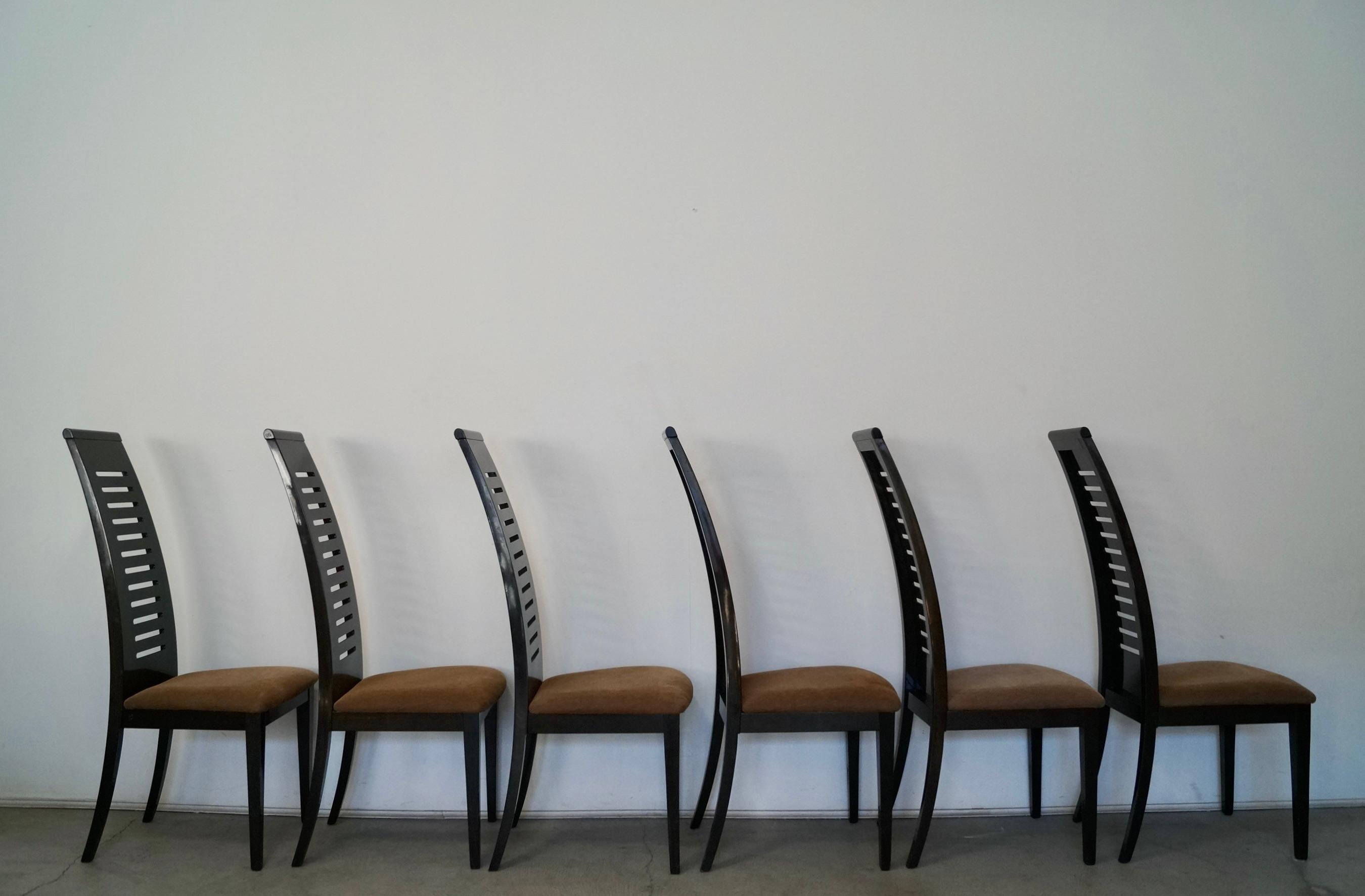 Chaises de salle à manger postmodernes Ello Furniture de Pietro Costantini - Lot de 6 en vente 1