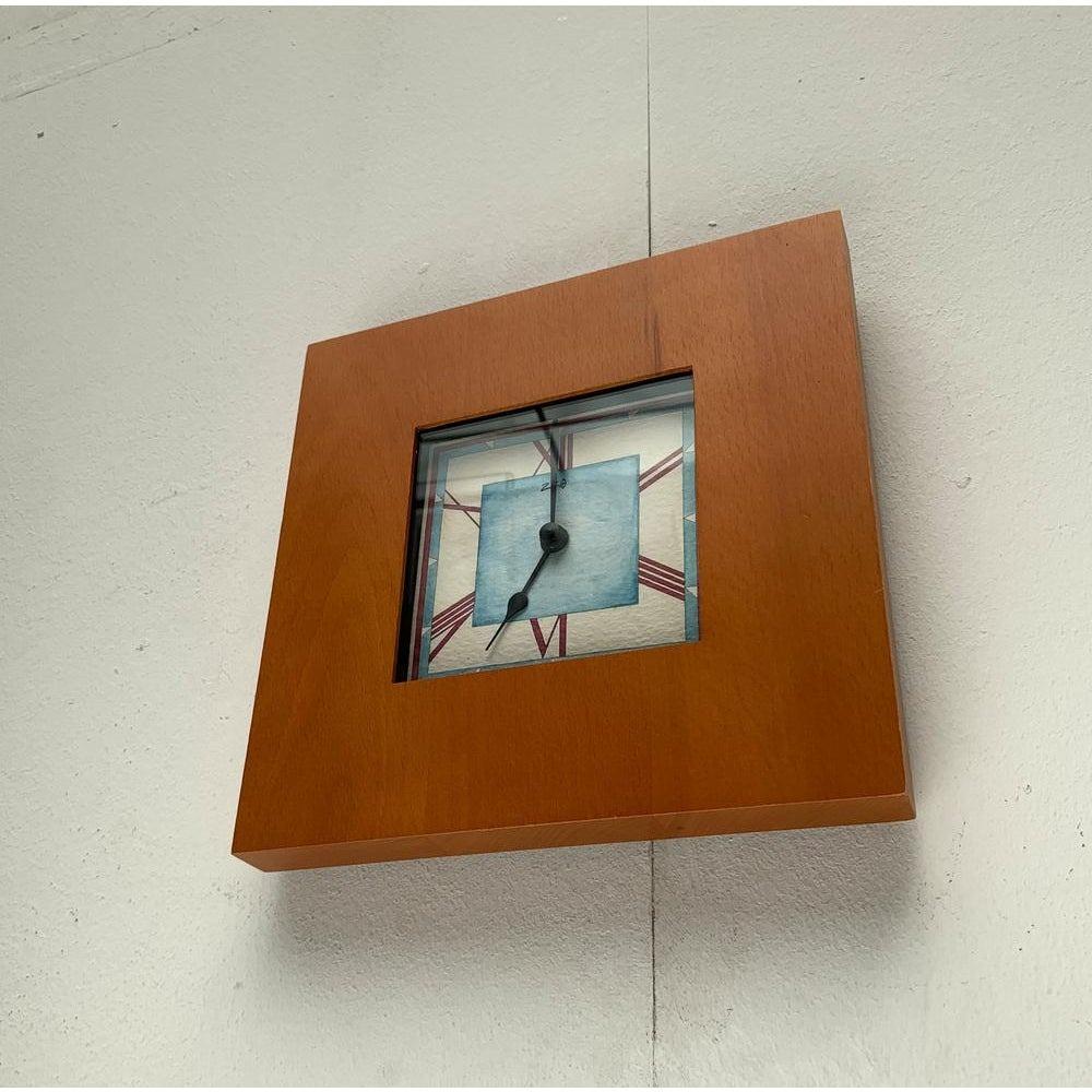 Horloge murale anglaise postmoderne de Ziro, années 1980 en vente 3