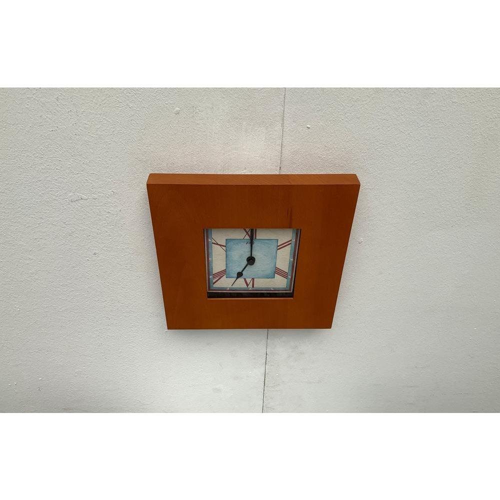20ième siècle Horloge murale anglaise postmoderne de Ziro, années 1980 en vente