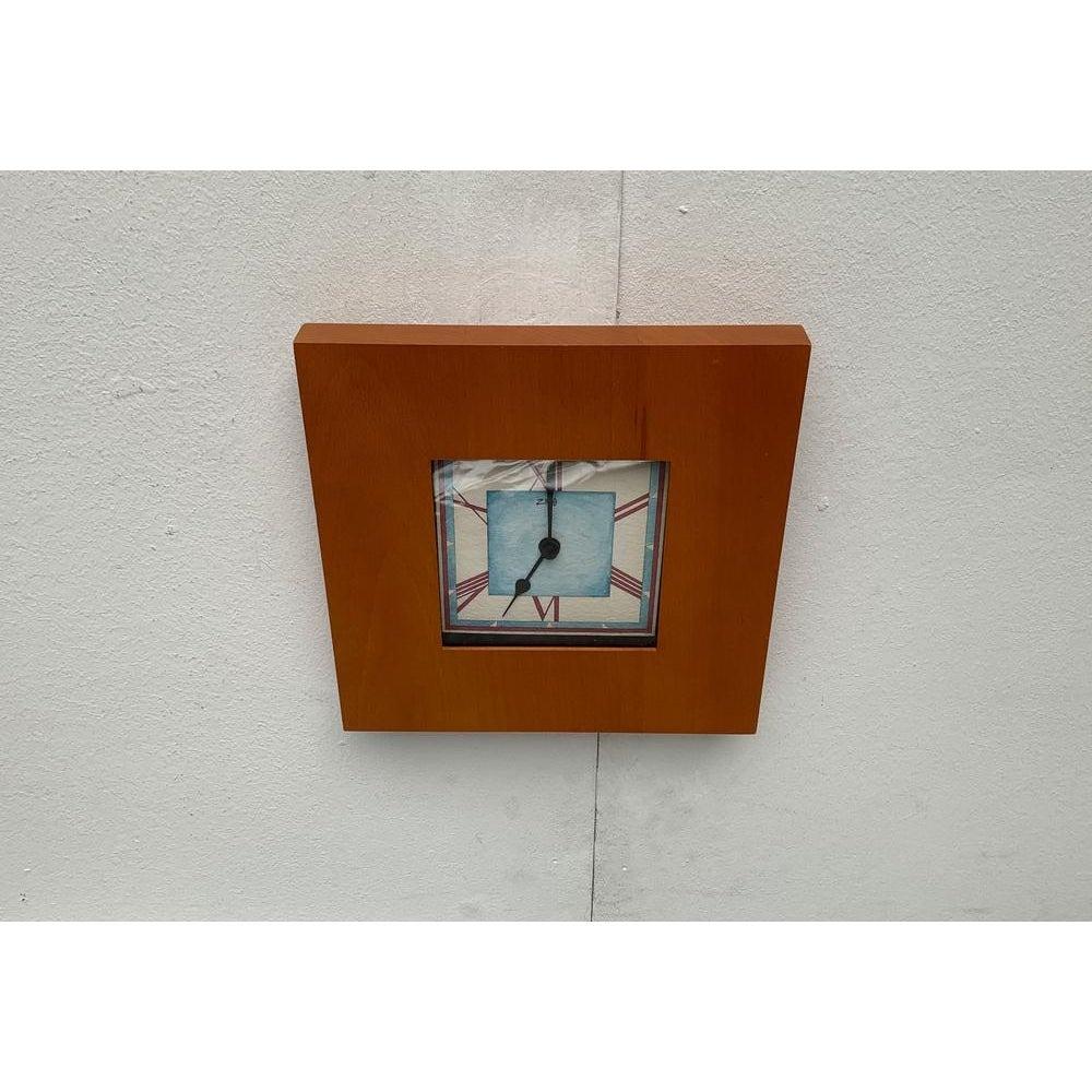 Horloge murale anglaise postmoderne de Ziro, années 1980 en vente 1