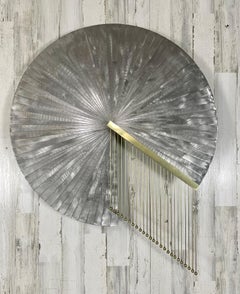 Postmodern Fanned Steel Wall Sculpture