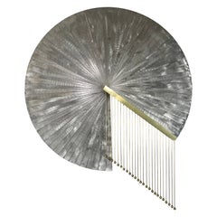 Postmodern Fanned Steel Wall Sculpture