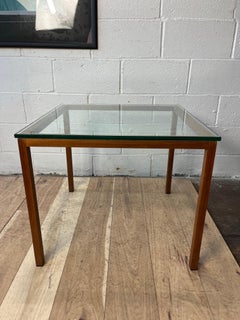 Mid Century Faux Bois Wood Side Table Milo Baughman Pace Style