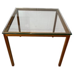 Mid Century Faux Bois Wood Side Table Milo Baughman Pace Style