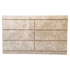 Postmodern Faux Marble Laminate Waterfall Dresser - 6