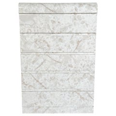 Postmodern Faux Marble Laminate Waterfall Highboy Dresser