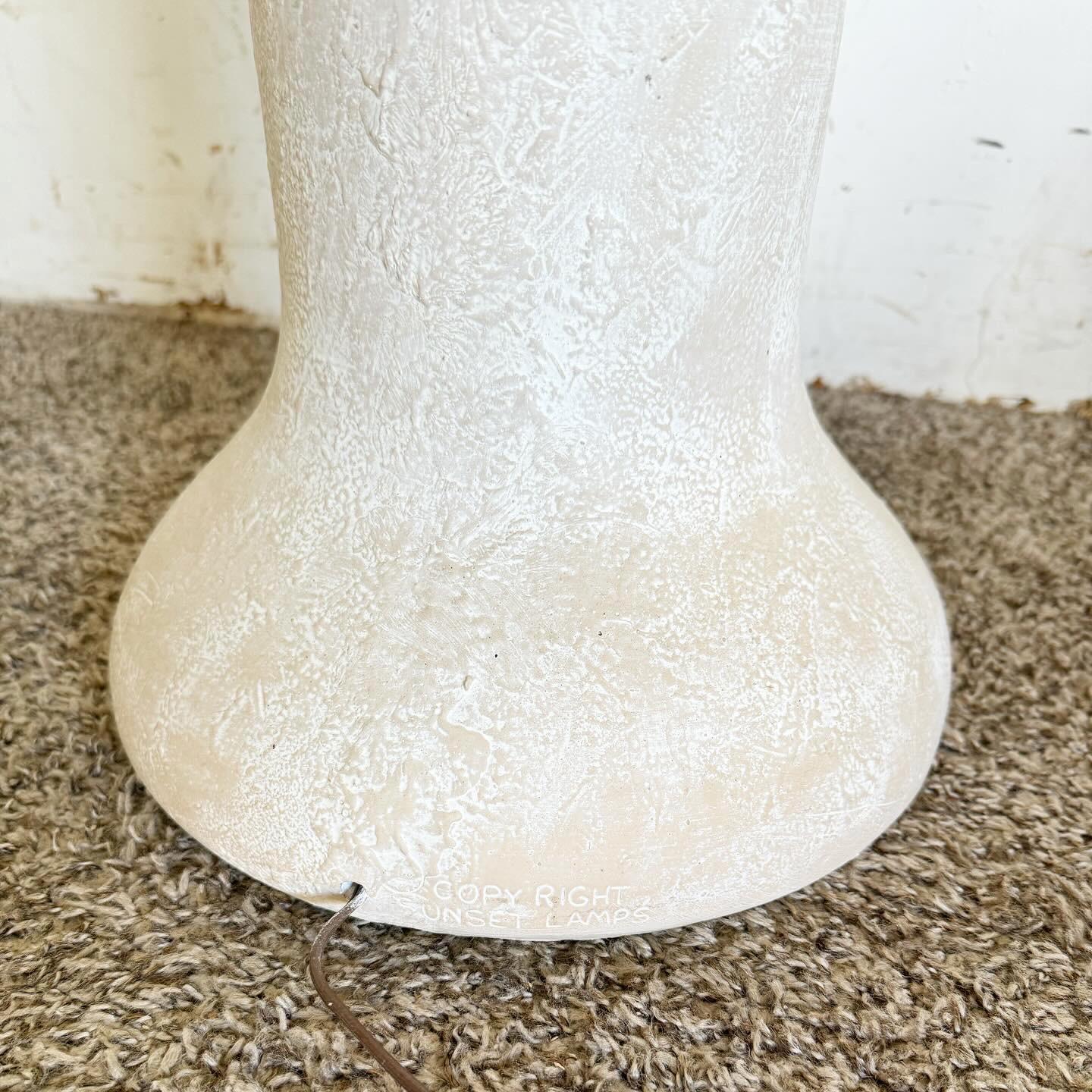 Post-Modern Postmodern Faux Roped Pillar Floor Lamp For Sale