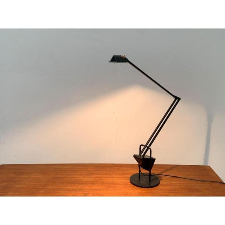 Metal Postmodern Flamingo Table Task Lamp by Fridolin Naef for Luxo, 1980s For Sale
