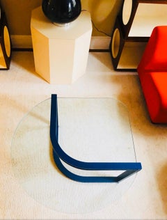 Postmodern Flat-Bar Coffee Table by Design Institute of America