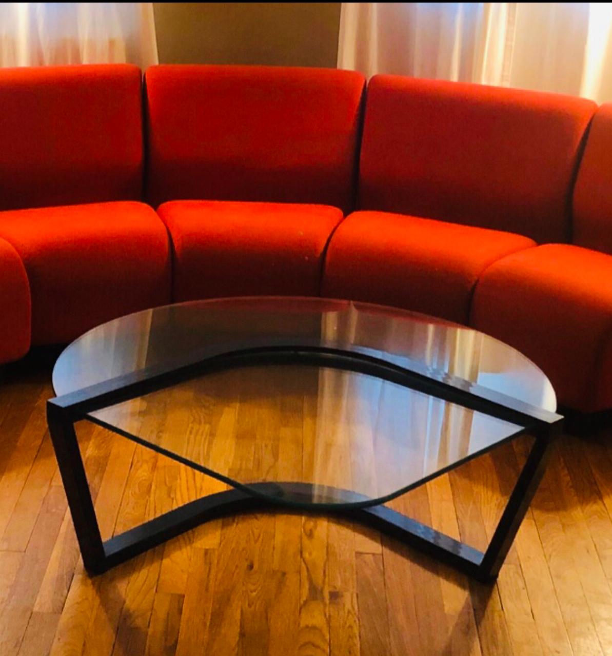 American Postmodern Flat-Bar Coffee Table by Design Institute of America
