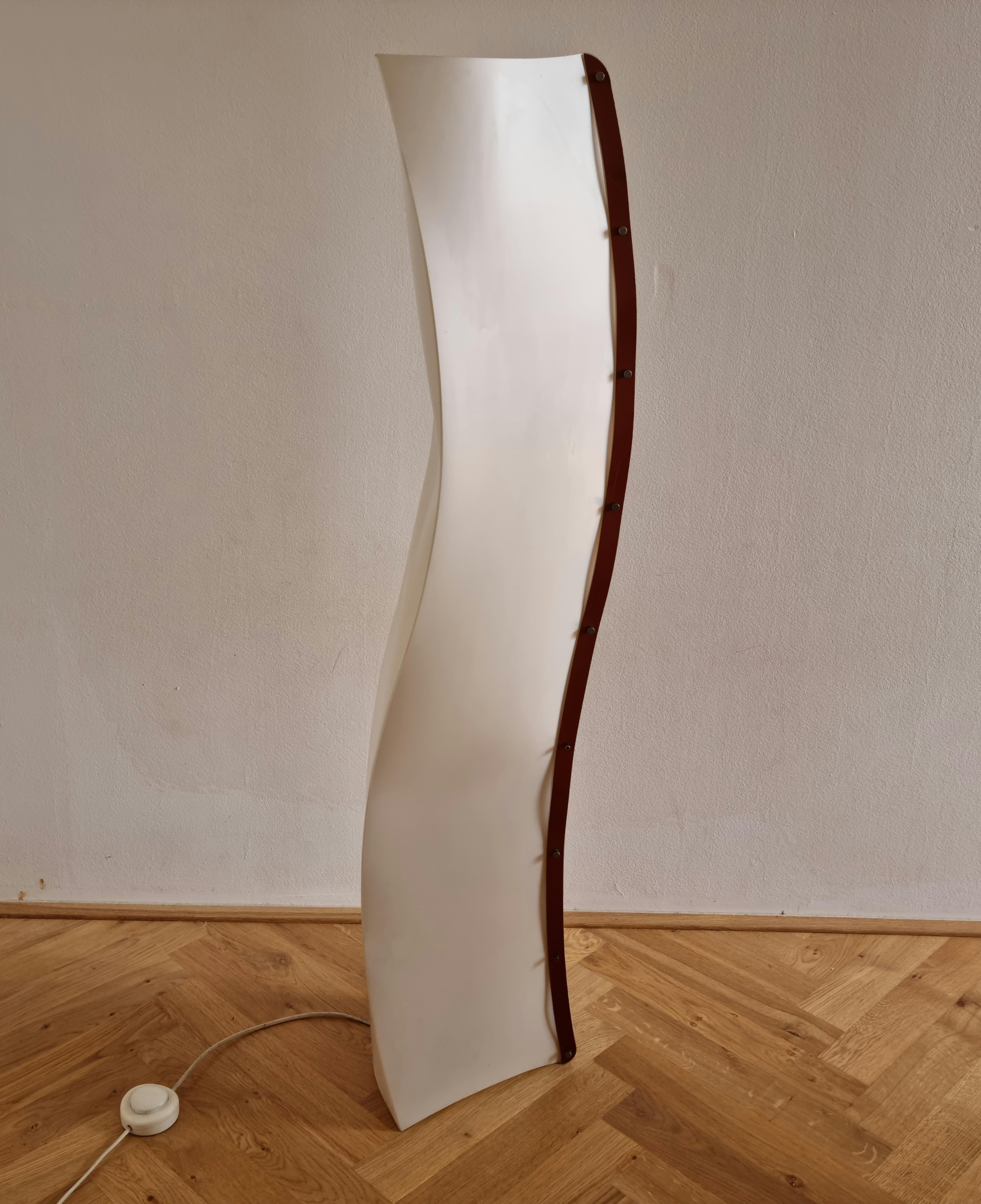 Postmodern Floor Lamp Bamboo Slamp Designed by Giulio Di Mauro, Italy, 1980s In Good Condition In Praha, CZ