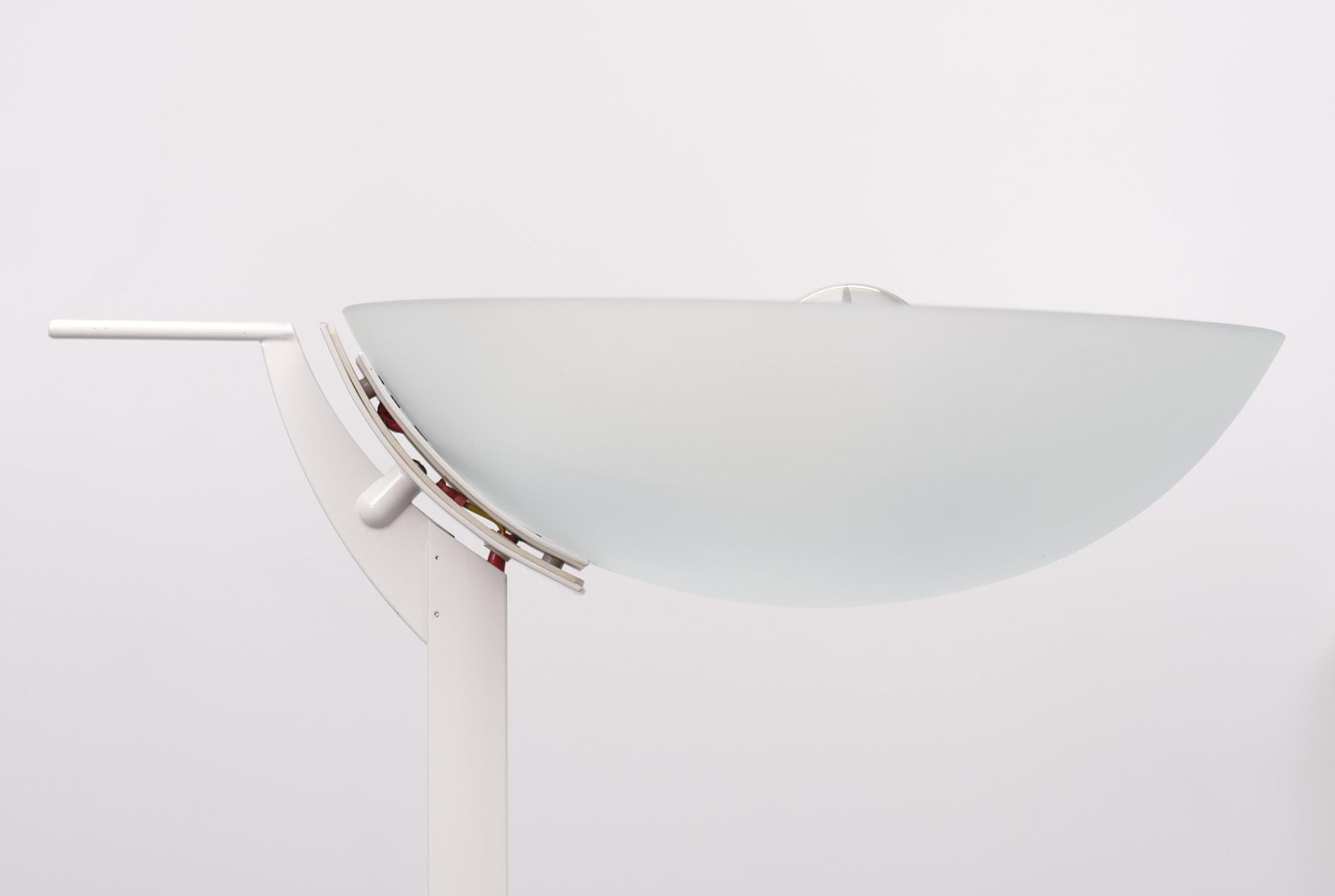 Postmodern floor lamp Fagiolo Moriconi for Cil Italia 1970s For Sale 3